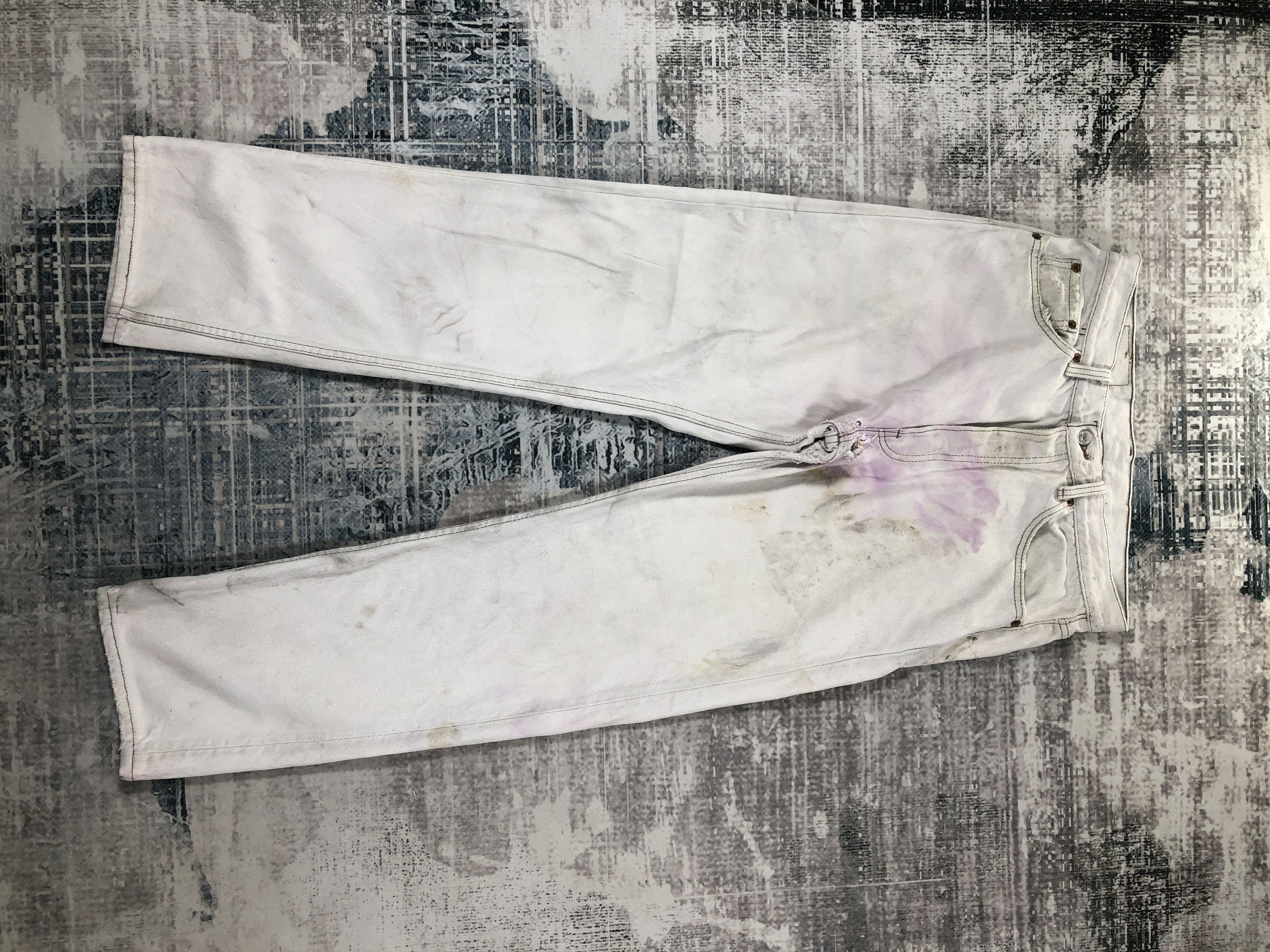 Levi's × Vintage Vintage Levis 501 White Dirty Wash Size US 32 / EU 48 - 1 Thumbnail