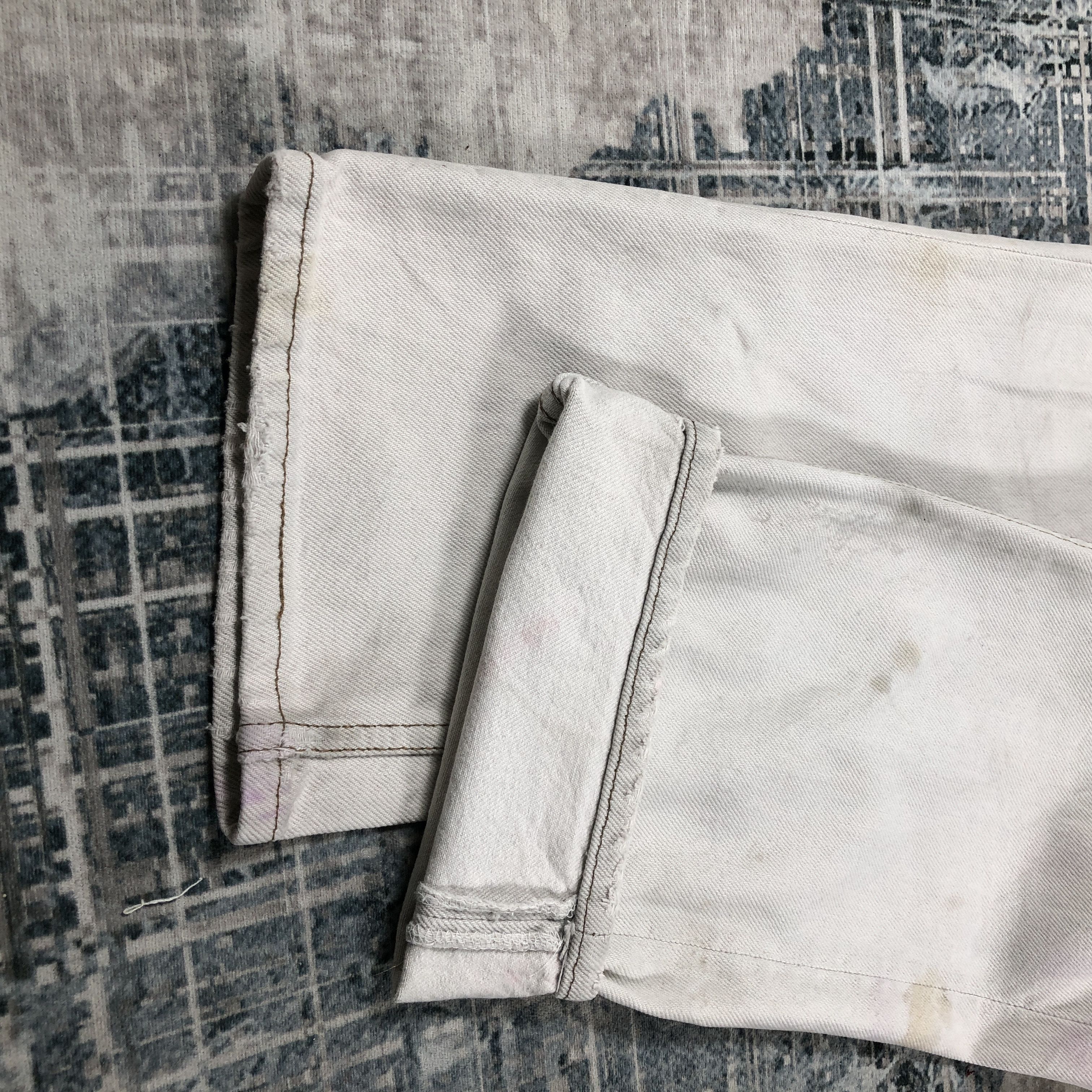 Levi's × Vintage Vintage Levis 501 White Dirty Wash Size US 32 / EU 48 - 10 Thumbnail