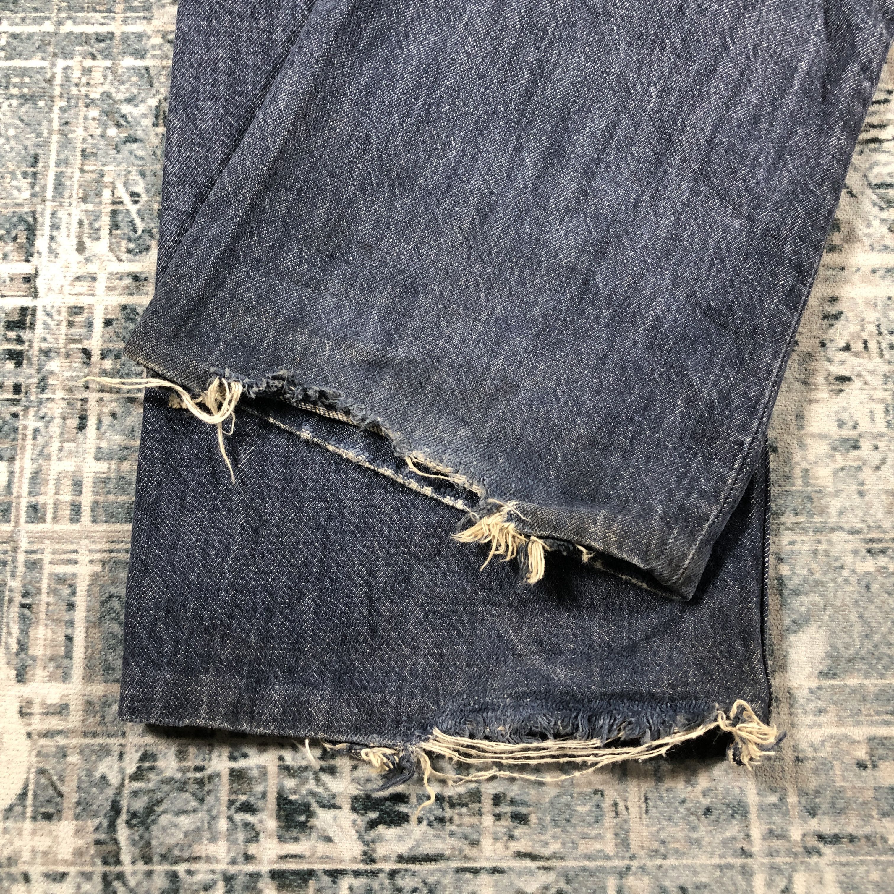 Levi's × Vintage Vintage Levis 501 Jeans Rusty Wash Denim Size US 34 / EU 50 - 11 Thumbnail