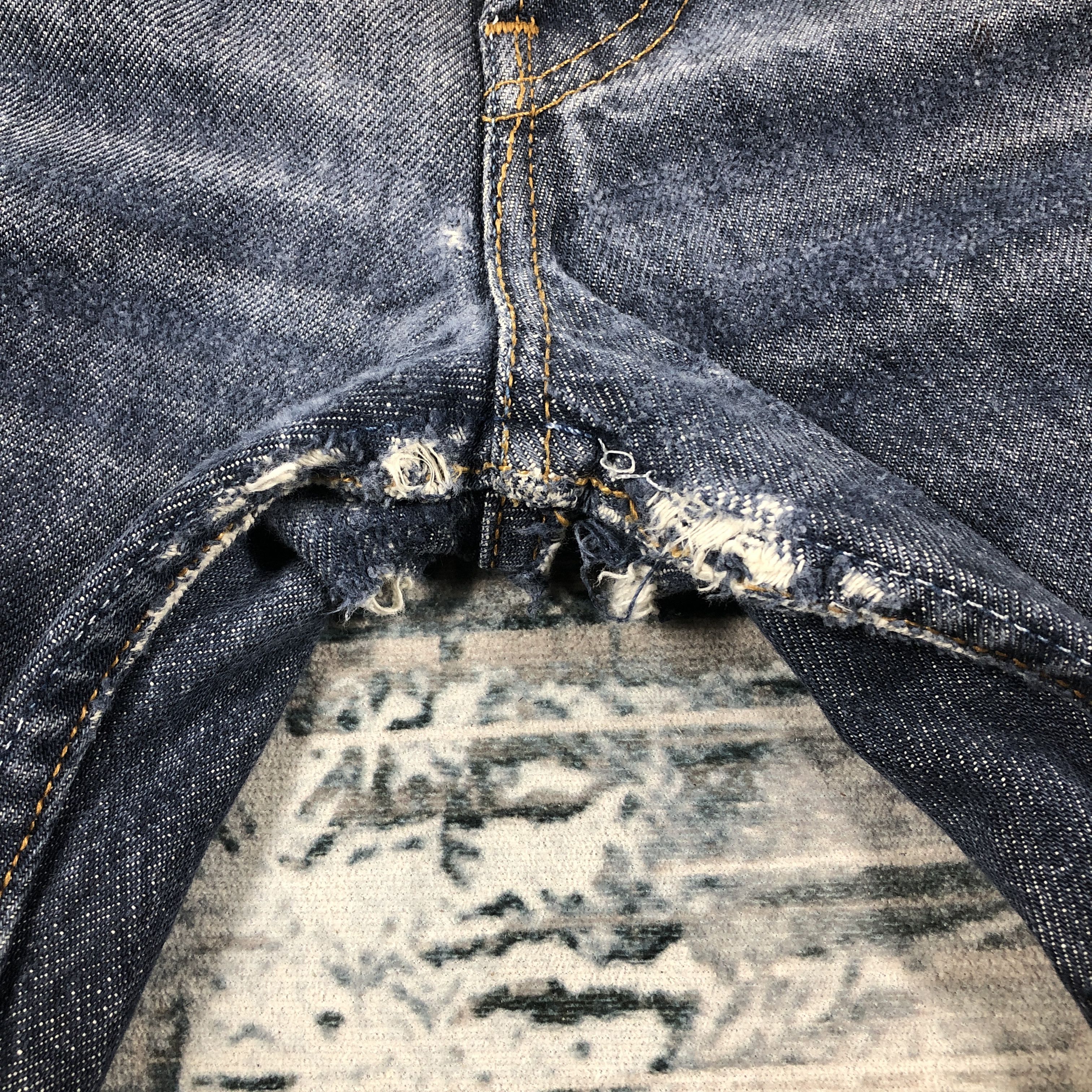 Levi's × Vintage Vintage Levis 501 Jeans Rusty Wash Denim Size US 34 / EU 50 - 8 Thumbnail