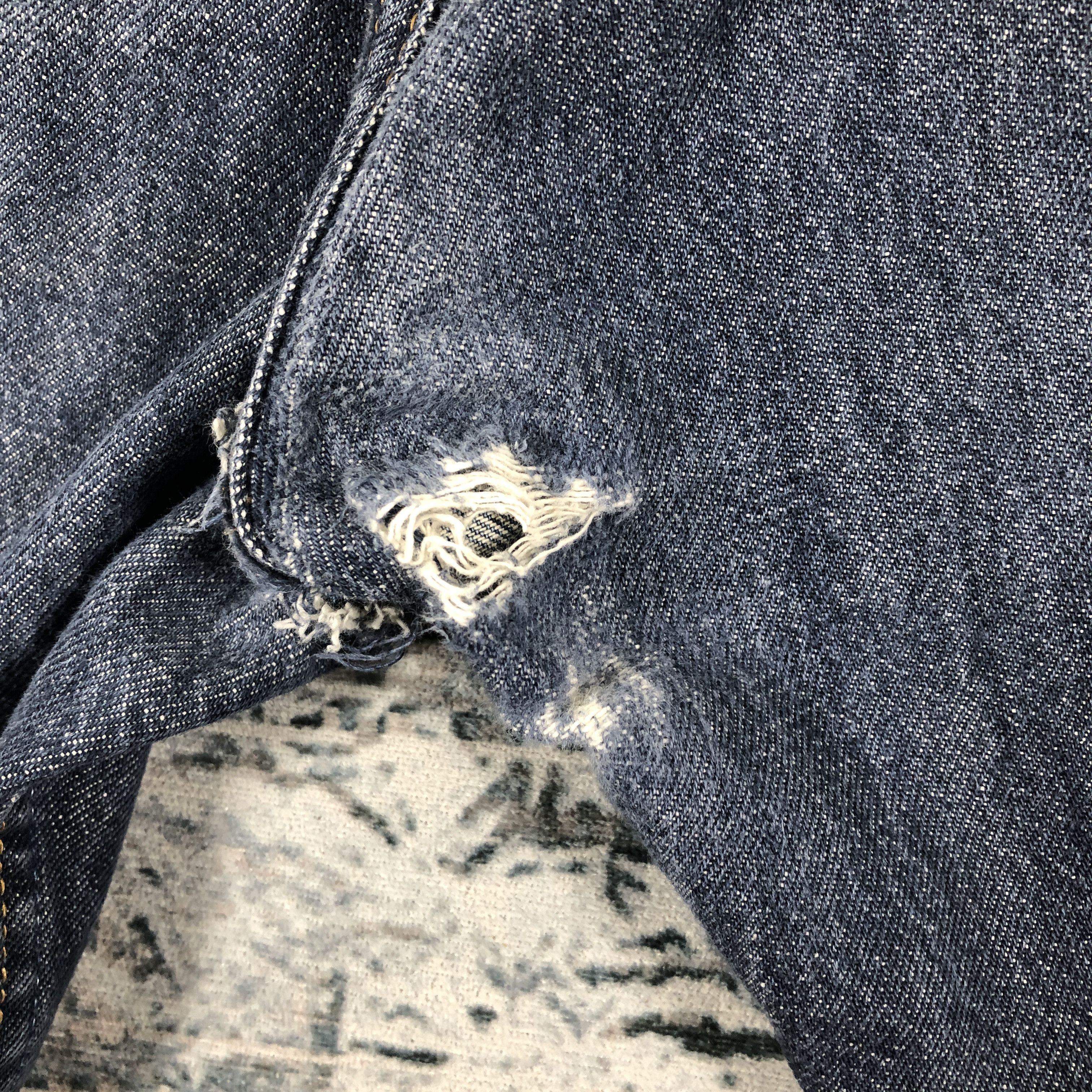 Levi's × Vintage Vintage Levis 501 Jeans Rusty Wash Denim Size US 34 / EU 50 - 10 Thumbnail