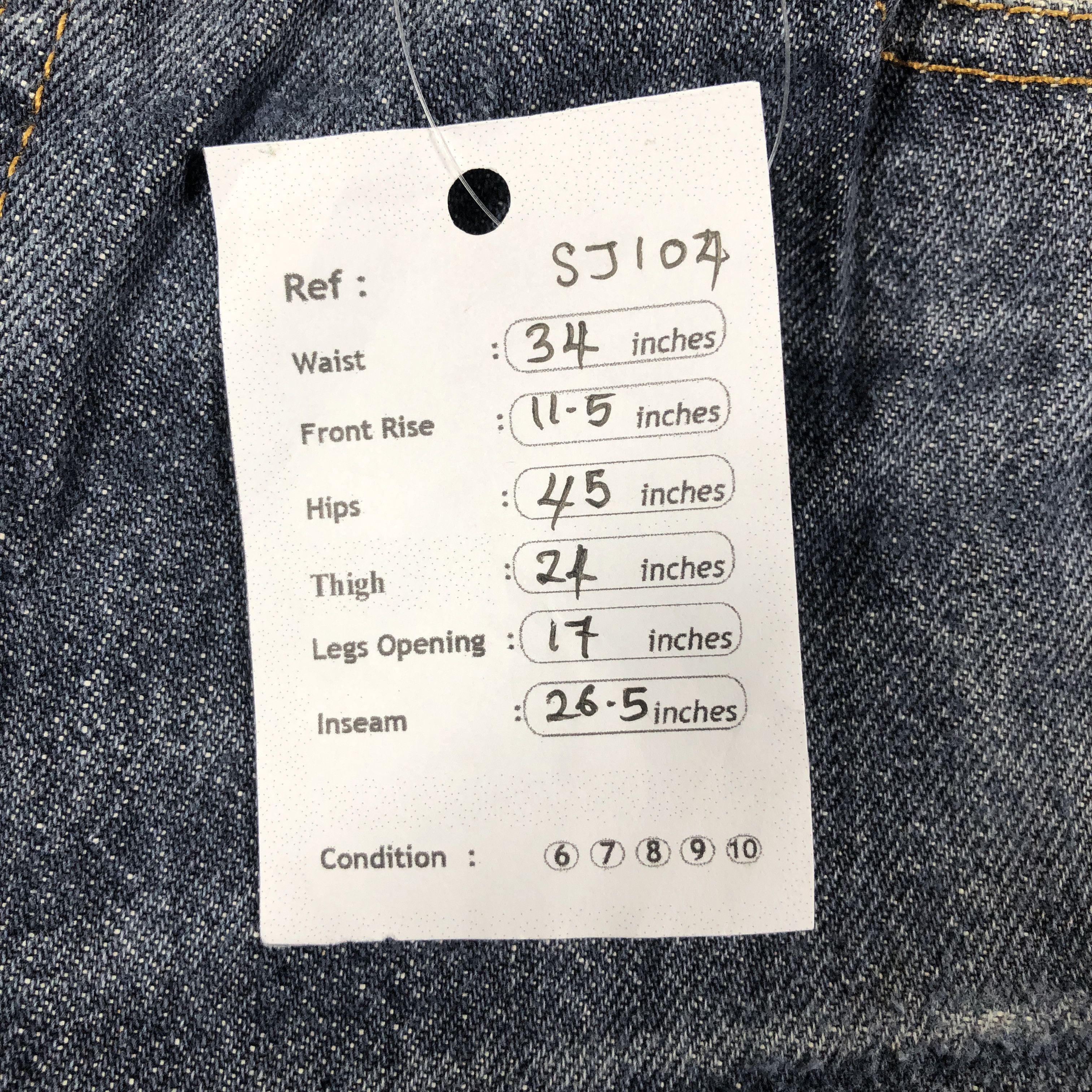 Levi's × Vintage Vintage Levis 501 Jeans Rusty Wash Denim Size US 34 / EU 50 - 16 Thumbnail