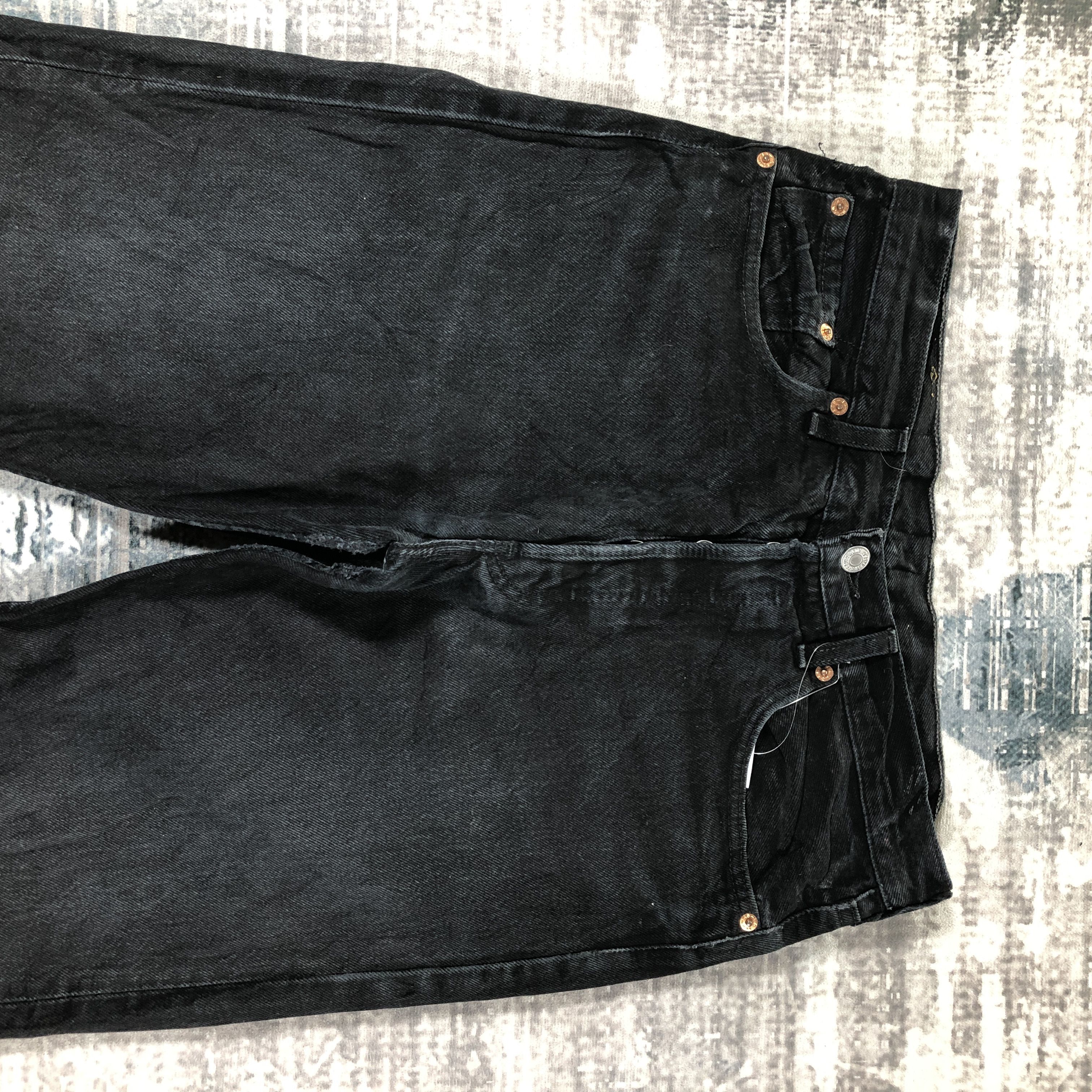 Levi's × Vintage Vintage Levis 501 Jeans Black Denim Pants Size US 30 / EU 46 - 3 Thumbnail