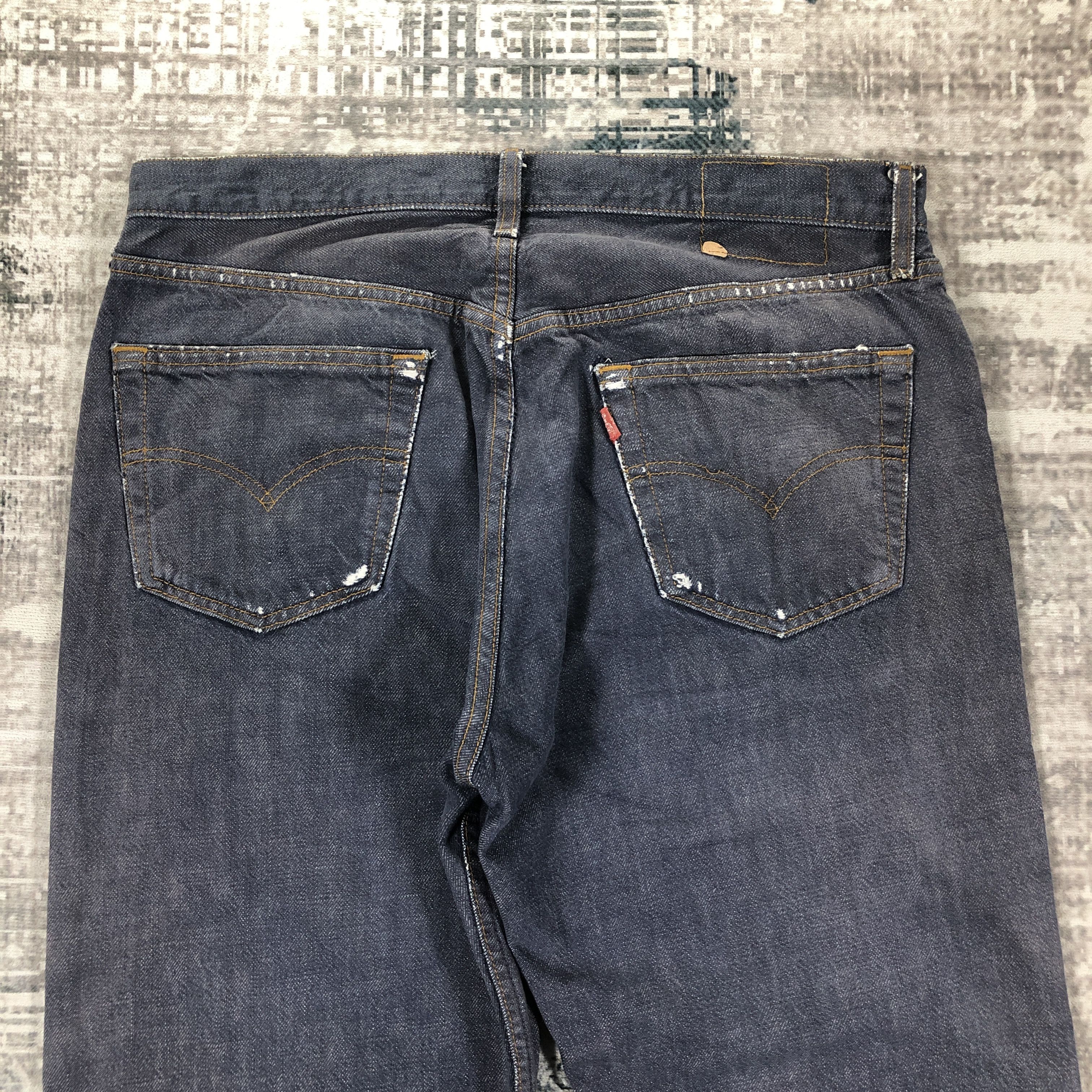 Levi's × Vintage Vintage Levis 501 Jeans Faded Black Size US 34 / EU 50 - 4 Thumbnail