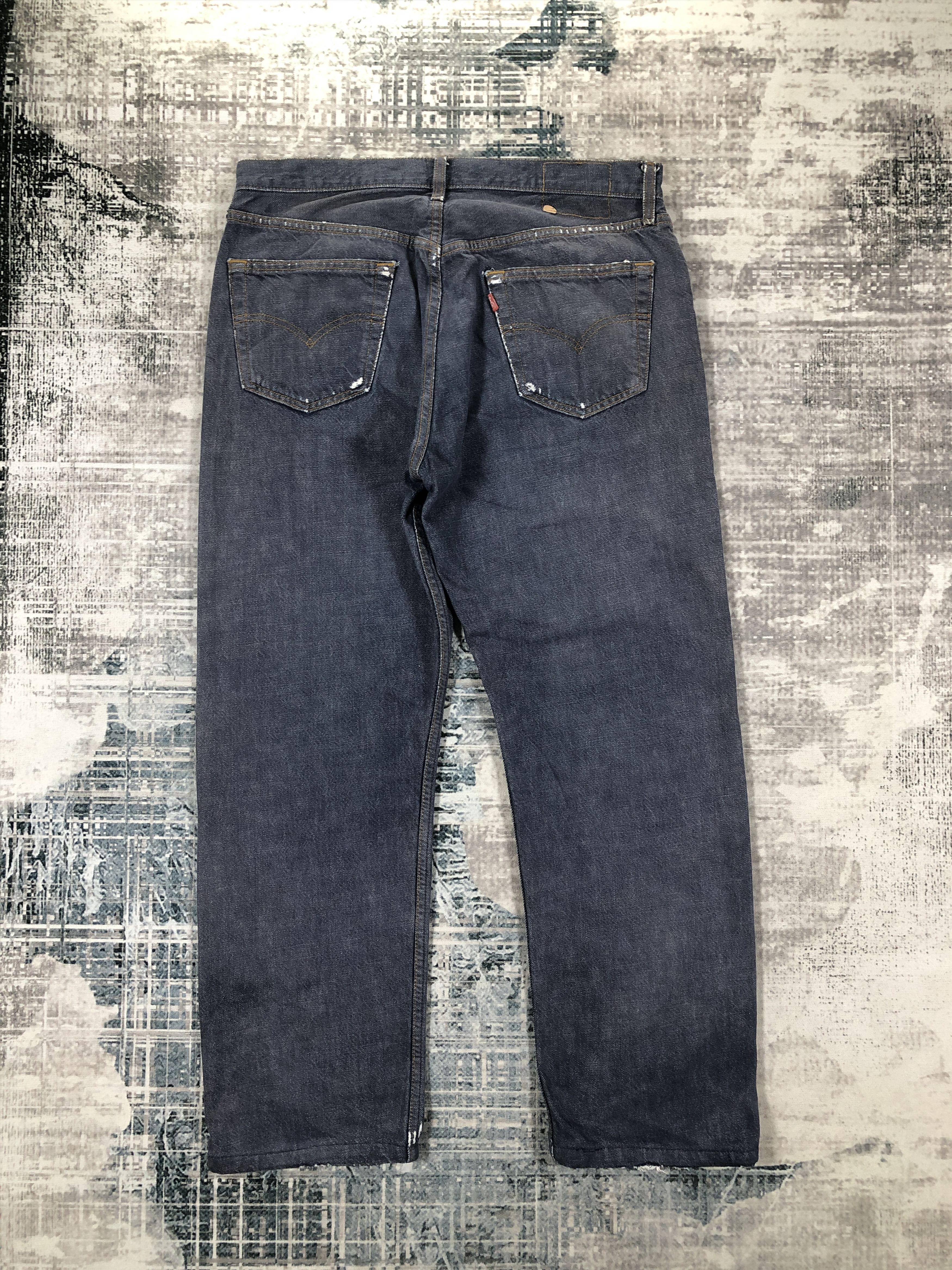 Levi's × Vintage Vintage Levis 501 Jeans Faded Black Size US 34 / EU 50 - 2 Thumbnail