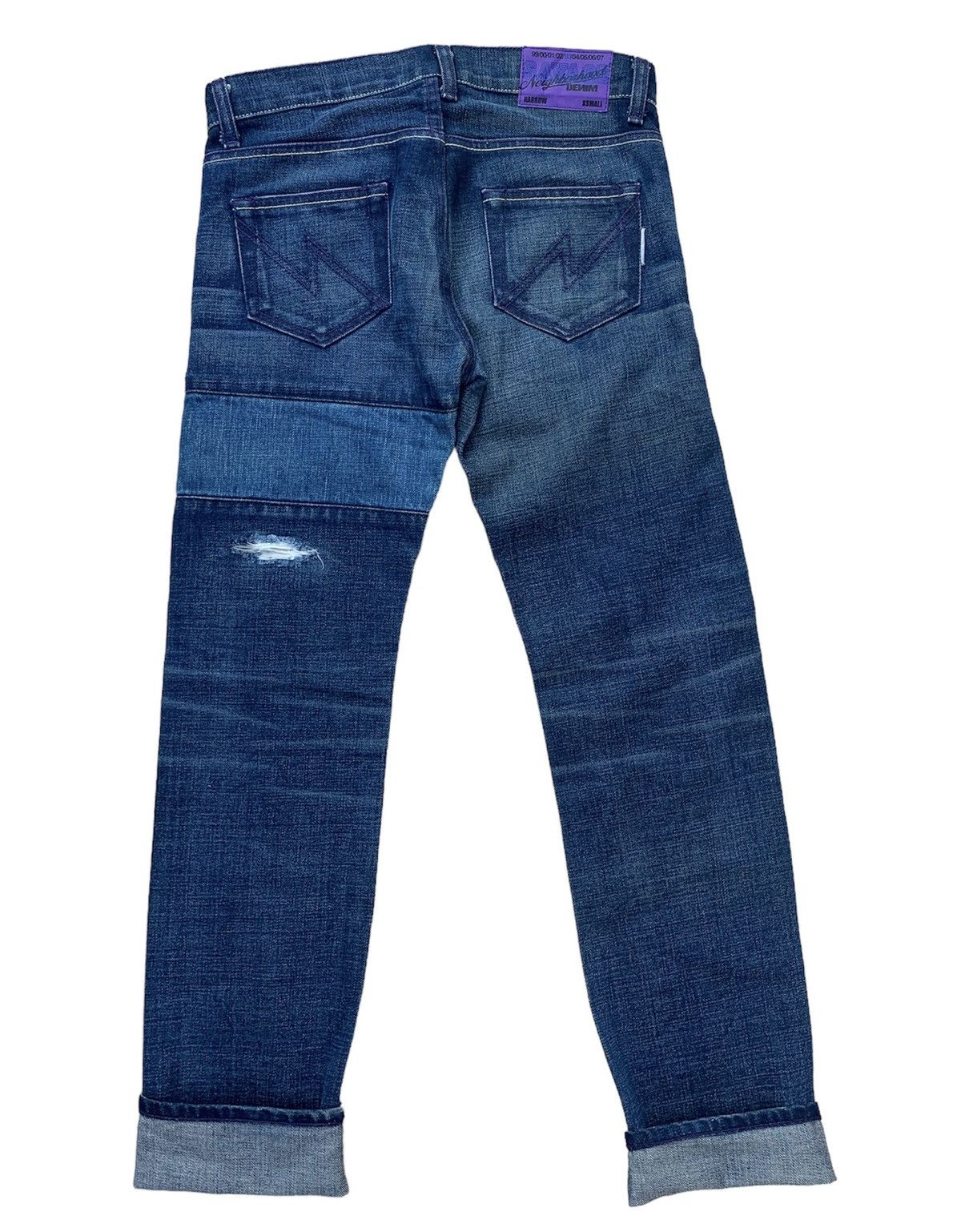 Neighborhood Neighborhood Savage Rips Patchwork 2003 Selvedge Denim Pants Size US 29 - 2 Thumbnail