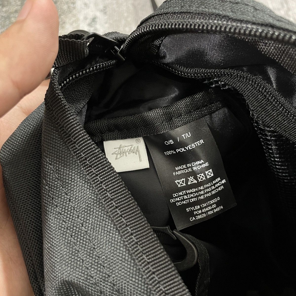 Stussy Stussy Stock Logo Sling Bag // Black Size ONE SIZE - 7 Thumbnail
