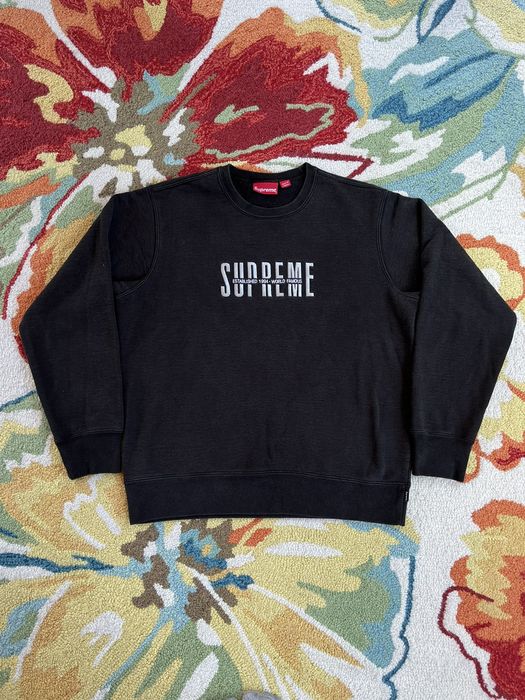 Supreme Supreme World Famous Crewneck FW18 Black | Grailed