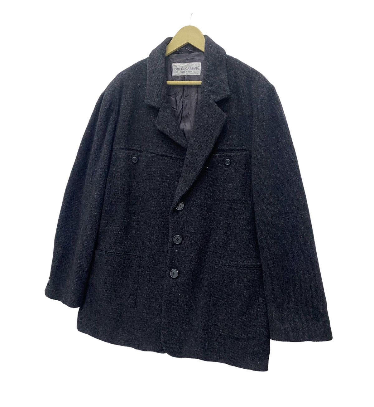 Dolce & Gabbana Vintage Dolce & Gabbana Long Jacket Wool Size US M / EU 48-50 / 2 - 2 Thumbnail