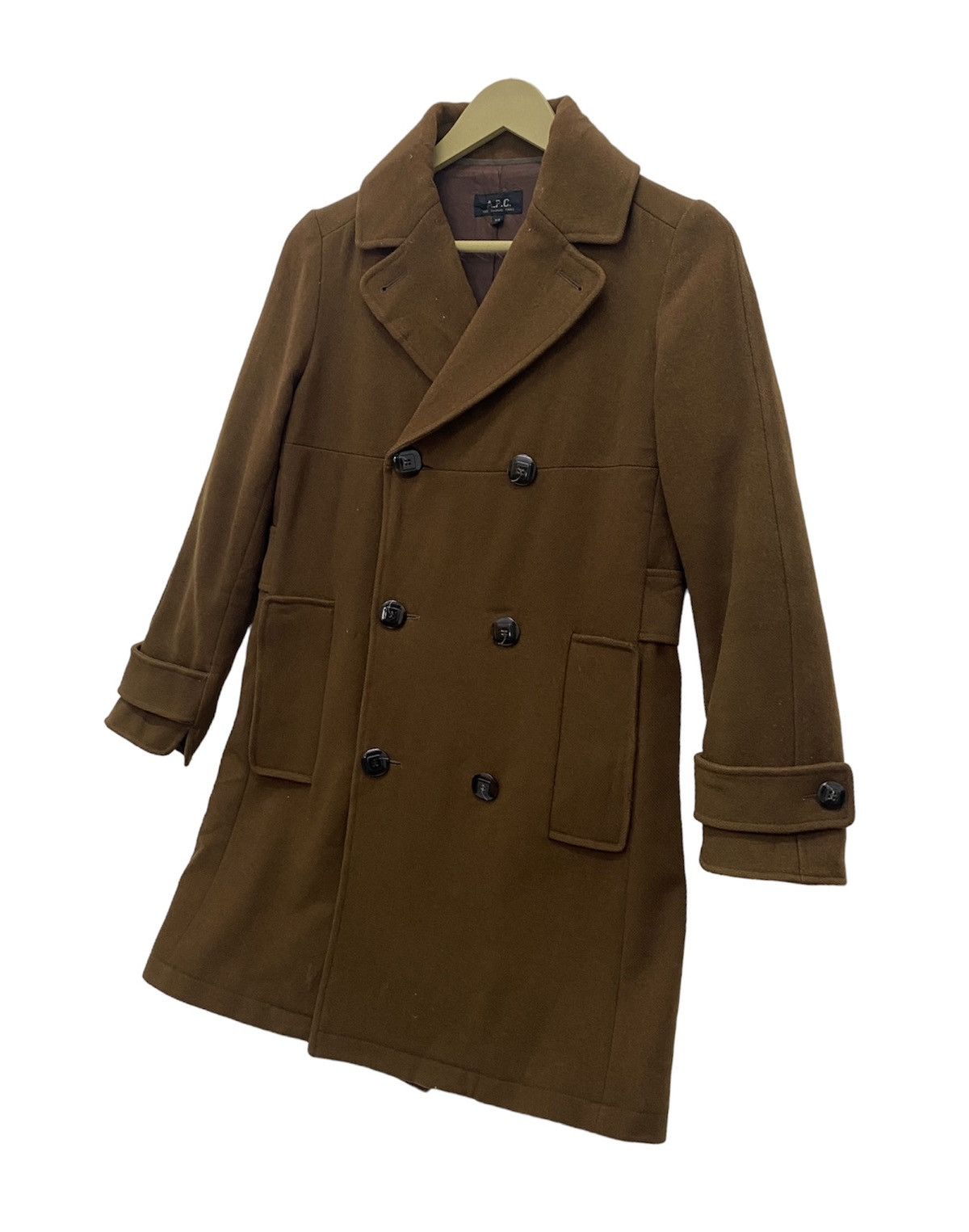 A.P.C. Vintage APC Trench Coat Wool Jacket Size US XS / EU 42 / 0 - 3 Thumbnail