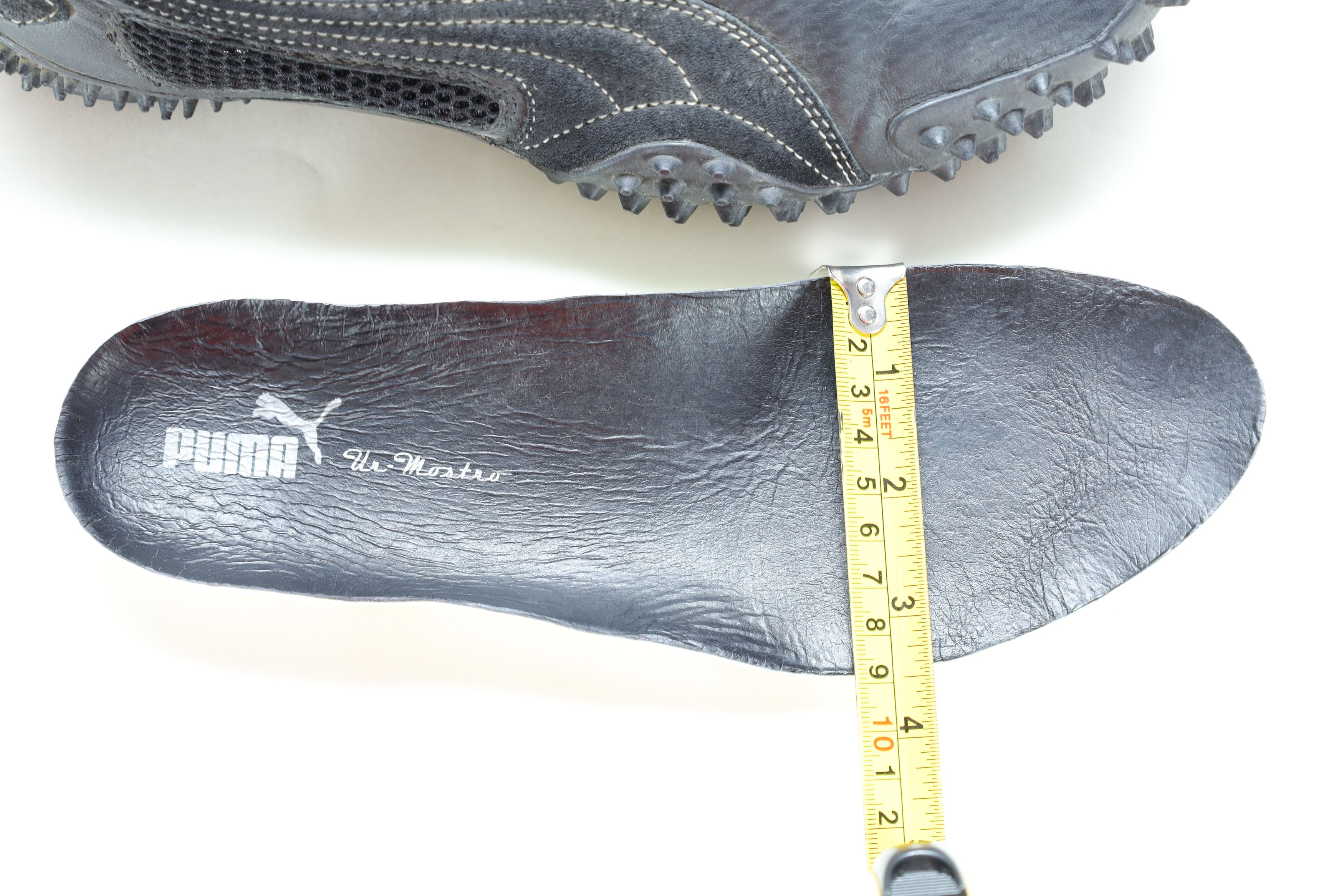 Puma Rare Vintage Puma Mostro Black Leather Bubble Sole Trainers Size US 7.5 / EU 40-41 - 12 Thumbnail