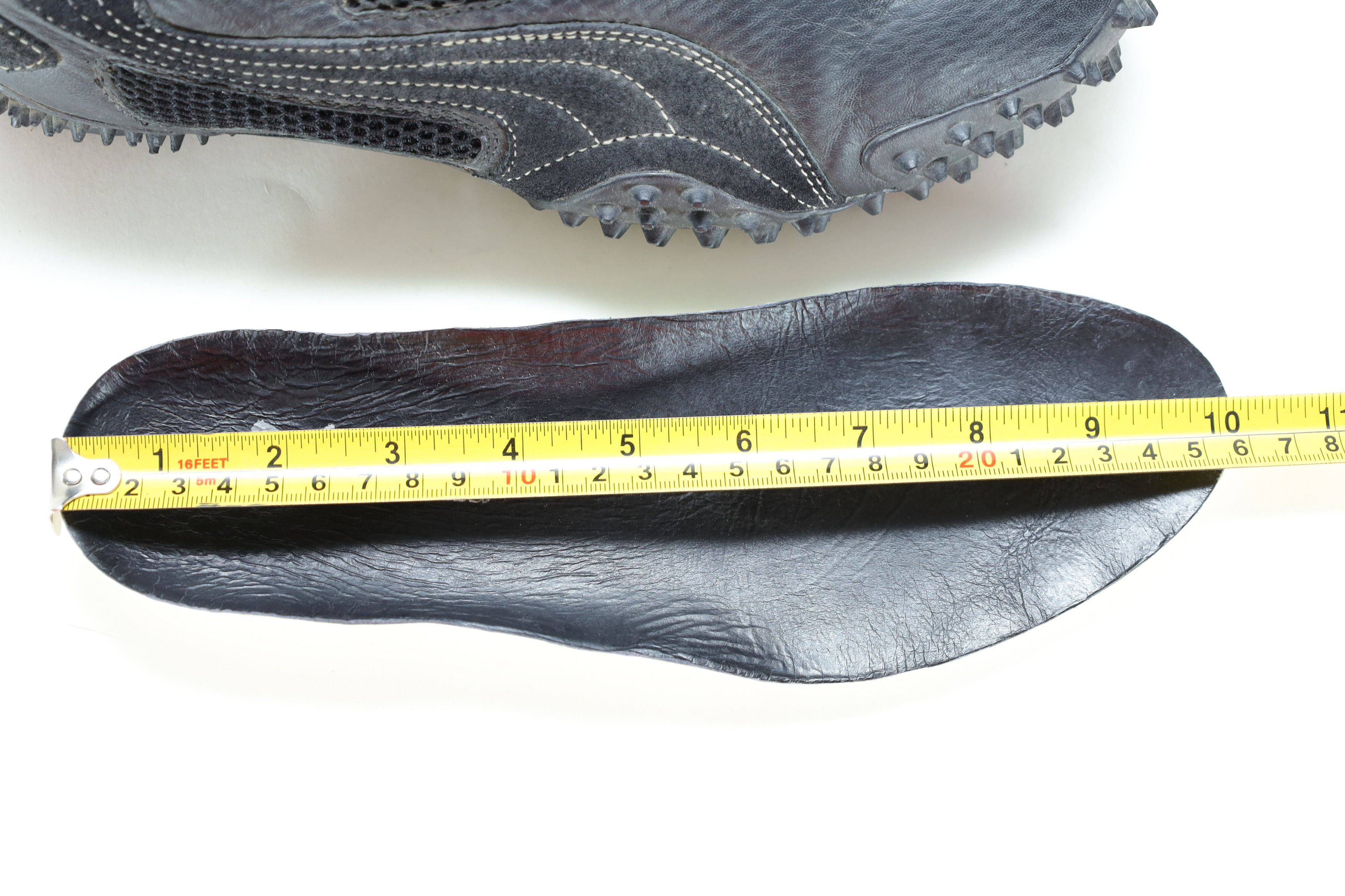 Puma Rare Vintage Puma Mostro Black Leather Bubble Sole Trainers Size US 7.5 / EU 40-41 - 11 Thumbnail