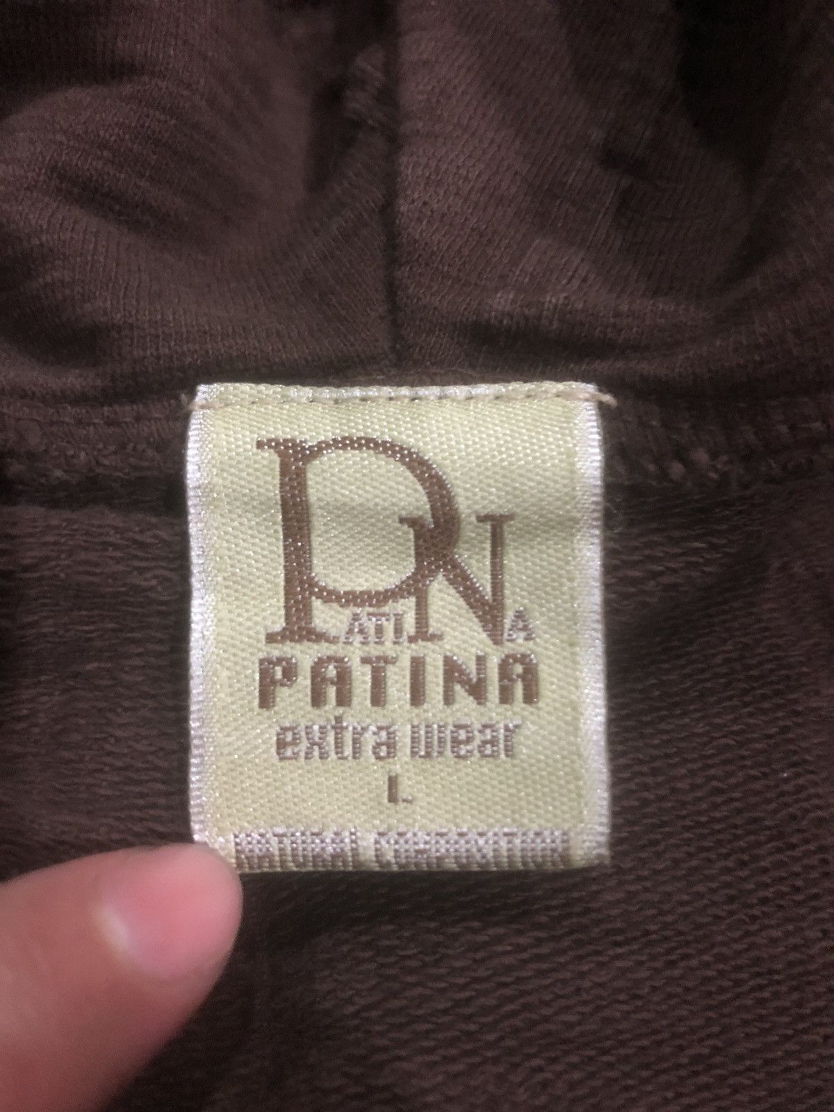 Japanese Brand Patina Two Tone Distressed Art Zip Up Hoodie Size US L / EU 52-54 / 3 - 13 Thumbnail