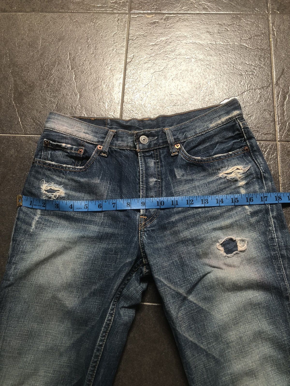 Levi's 🔥🔥🔥Y2K Levis W501 Distressed Reworked Denim Size 30" / US 8 / IT 44 - 25 Thumbnail