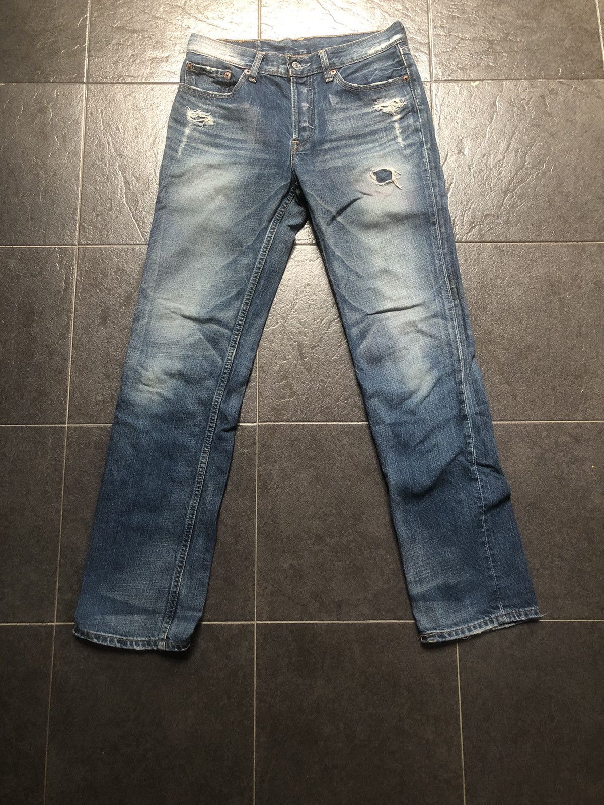 Levi's 🔥🔥🔥Y2K Levis W501 Distressed Reworked Denim Size 30" / US 8 / IT 44 - 1 Thumbnail