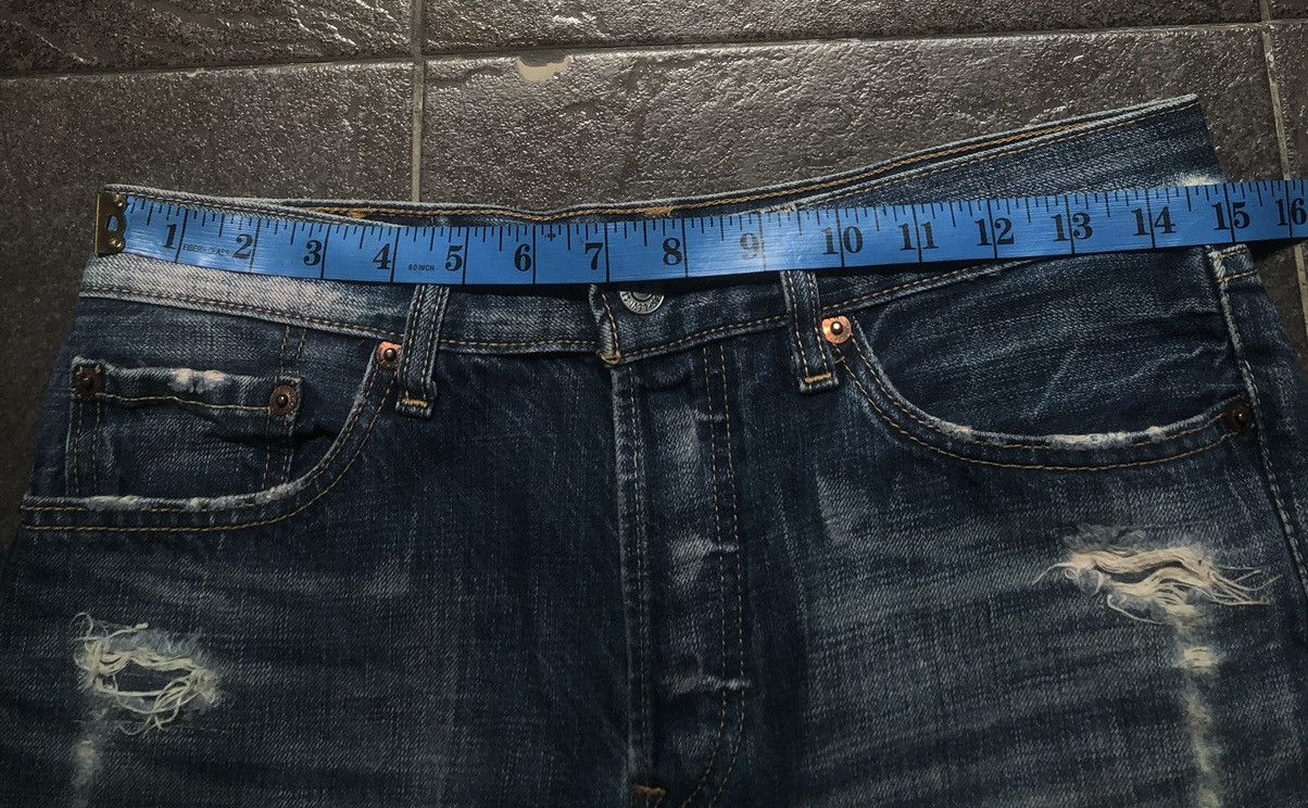 Levi's 🔥🔥🔥Y2K Levis W501 Distressed Reworked Denim Size 30" / US 8 / IT 44 - 24 Thumbnail