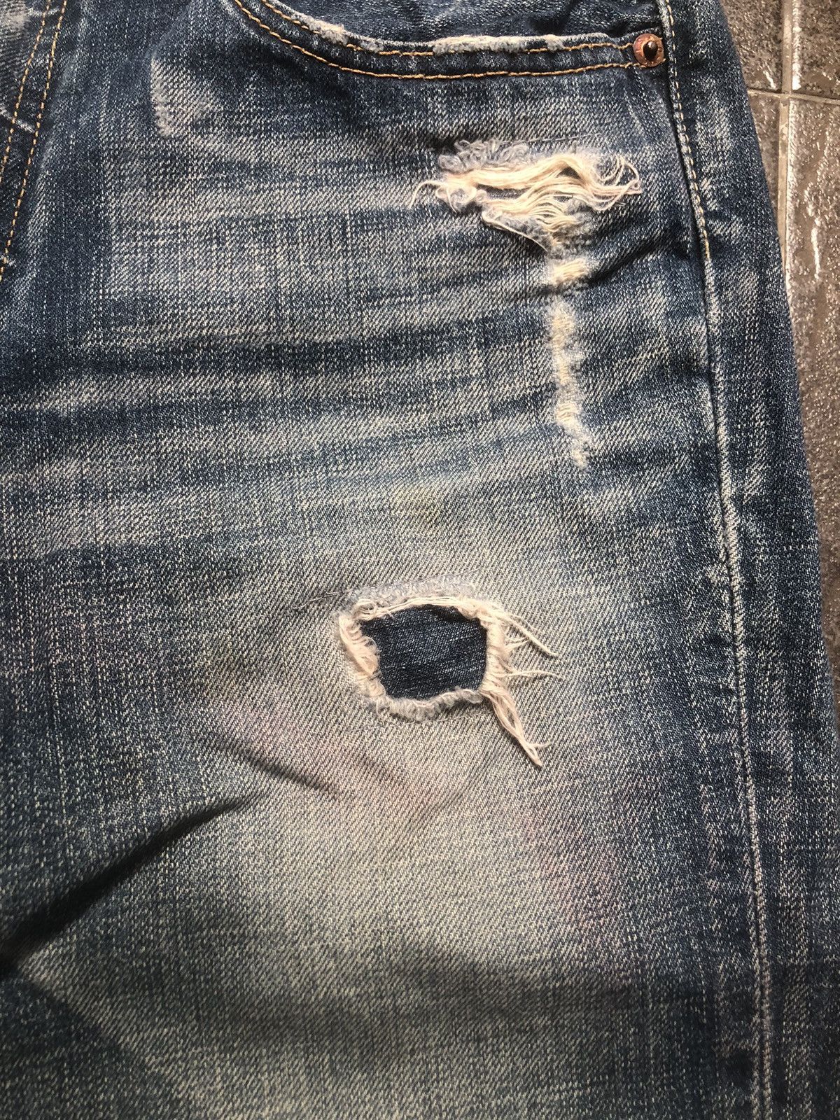 Levi's 🔥🔥🔥Y2K Levis W501 Distressed Reworked Denim Size 30" / US 8 / IT 44 - 7 Thumbnail