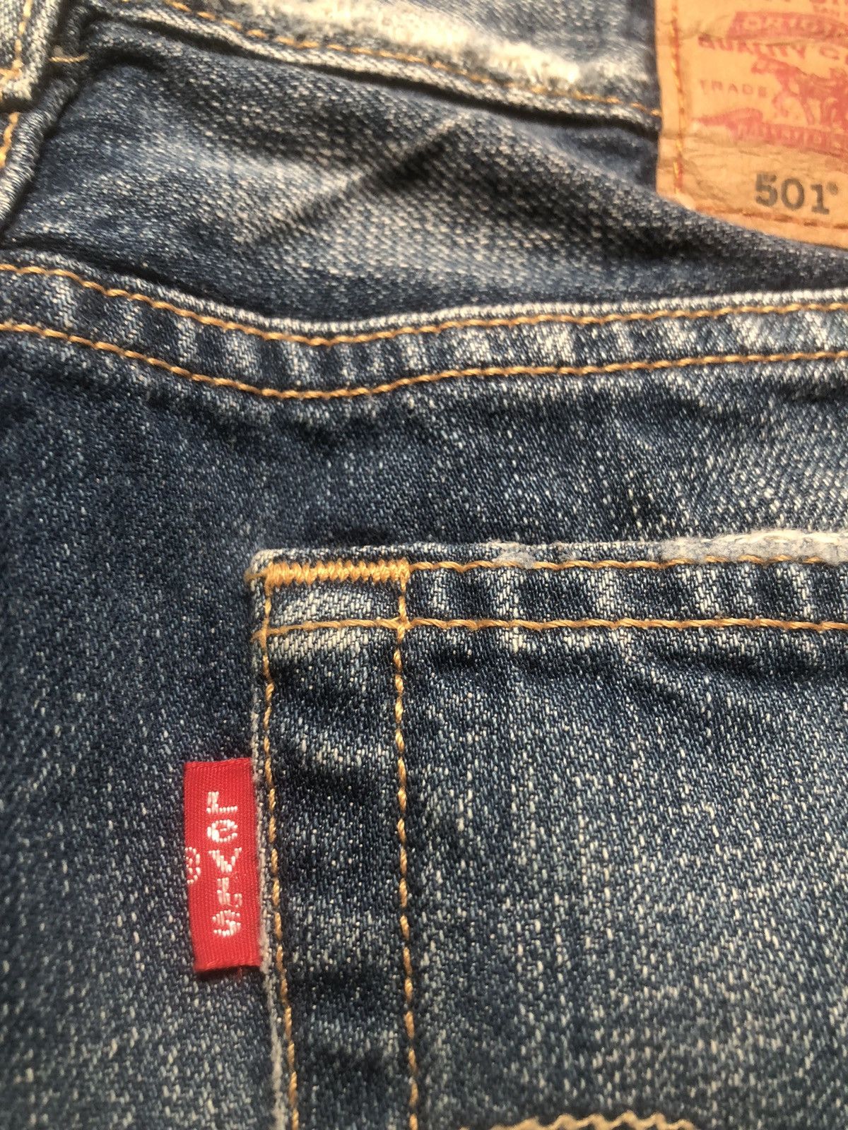 Levi's 🔥🔥🔥Y2K Levis W501 Distressed Reworked Denim Size 30" / US 8 / IT 44 - 17 Thumbnail