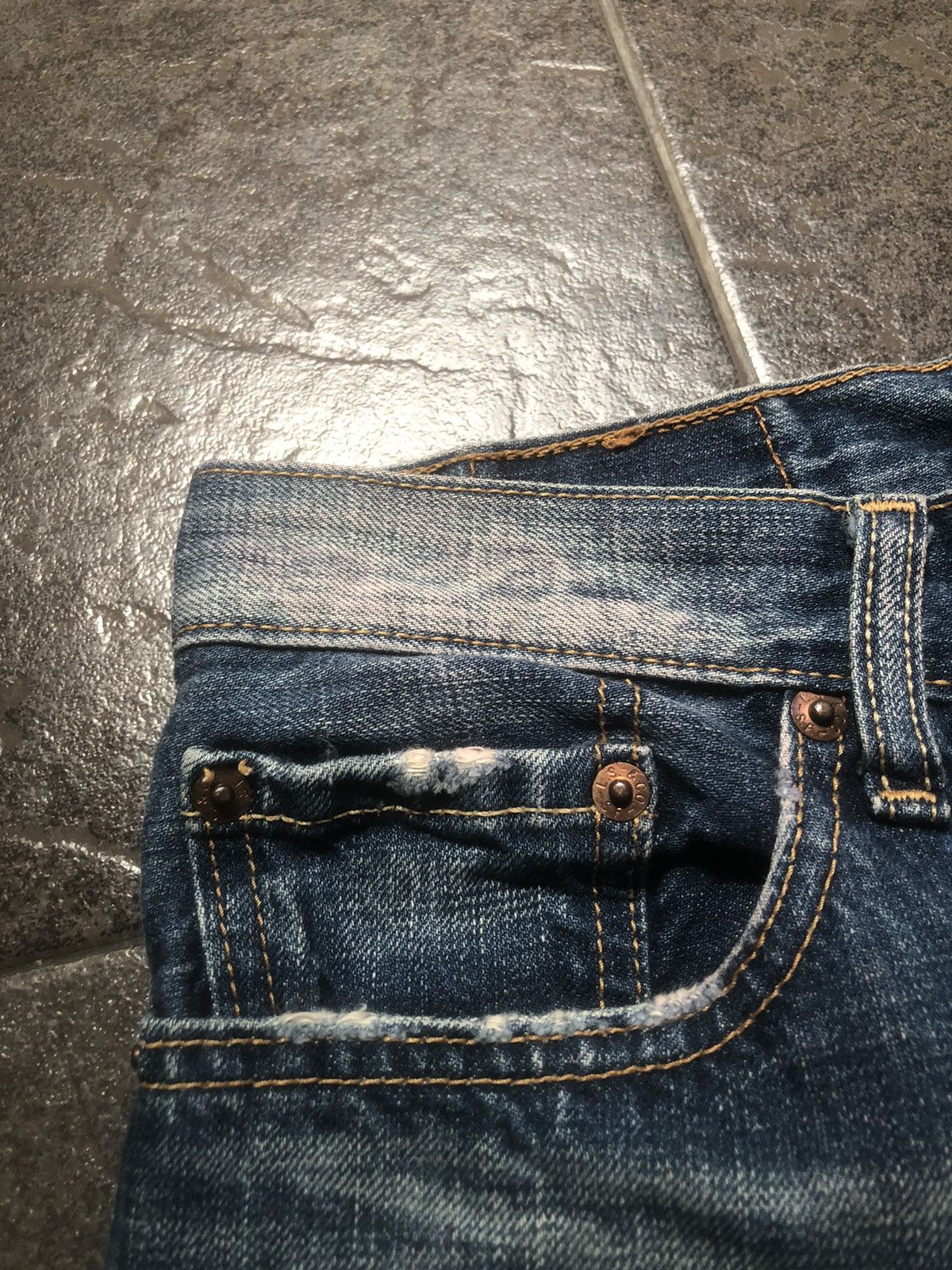 Levi's 🔥🔥🔥Y2K Levis W501 Distressed Reworked Denim Size 30" / US 8 / IT 44 - 9 Thumbnail