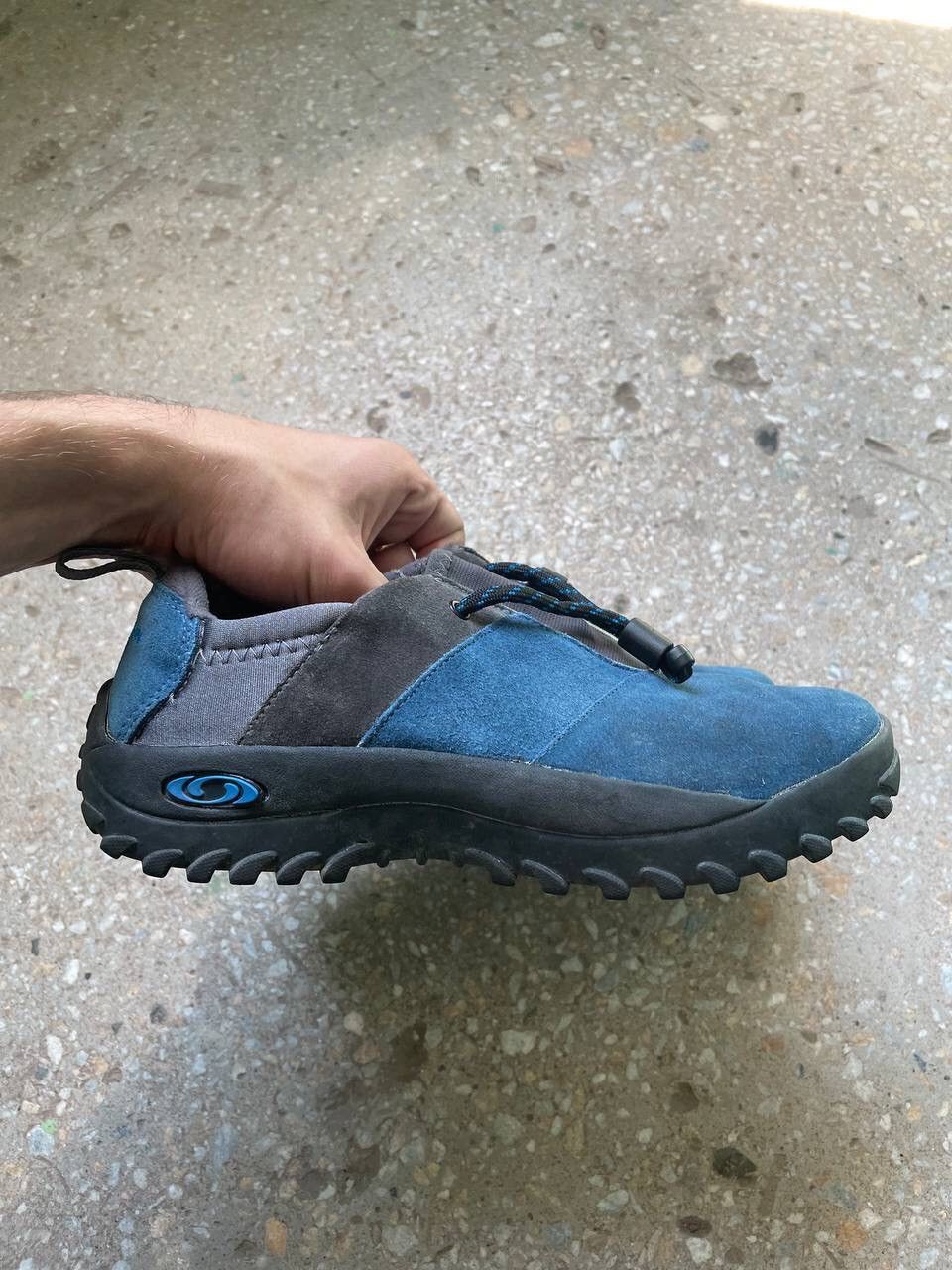 image of Outdoor Life x Salomon Vintage Salomon Contagrip Slip-On Suede Unisex Shoes in Blue, Men's (Size 7)