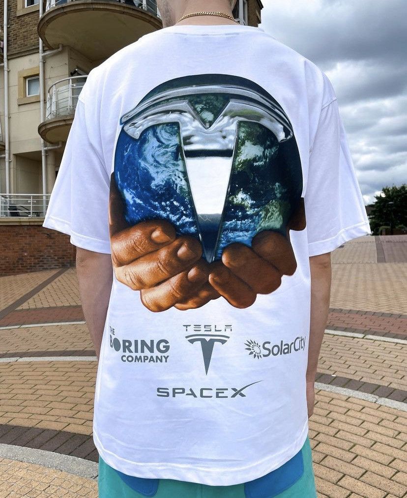 Marino Morwood Marino Morwood Elon Musk White Tee Size US L / EU 52-54 / 3 - 5 Thumbnail