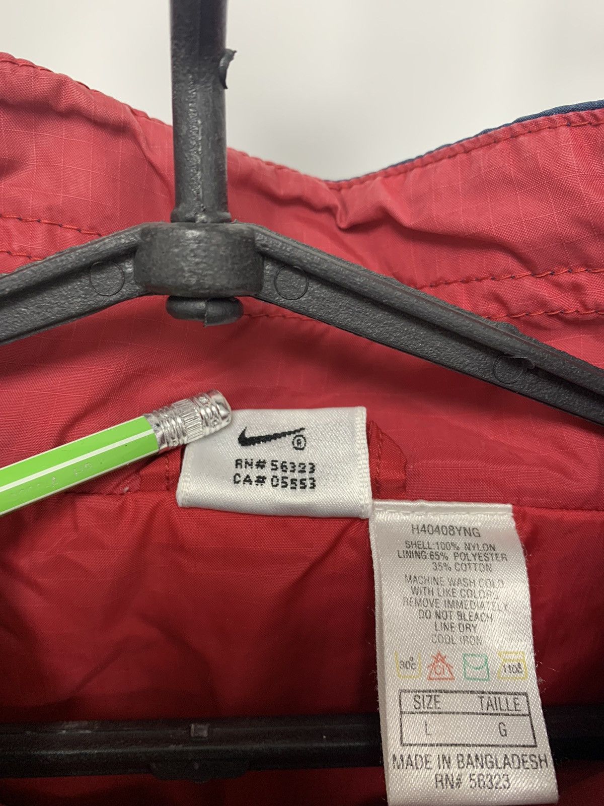 Nike × Vintage Vintage Nike Big Logo Jacket Size US L / EU 52-54 / 3 - 19 Thumbnail
