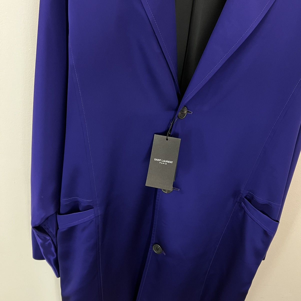Saint Laurent Paris Saint Laurent Satin Overcoat Size US M / EU 48-50 / 2 - 4 Thumbnail