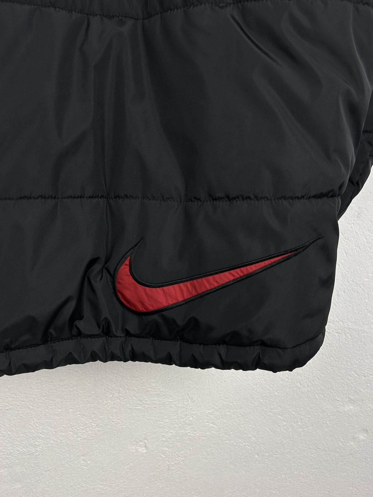 Nike 90s Vintage Nike Big Swoosh On Back Puffer Jacket In Black Size US M / EU 48-50 / 2 - 7 Thumbnail