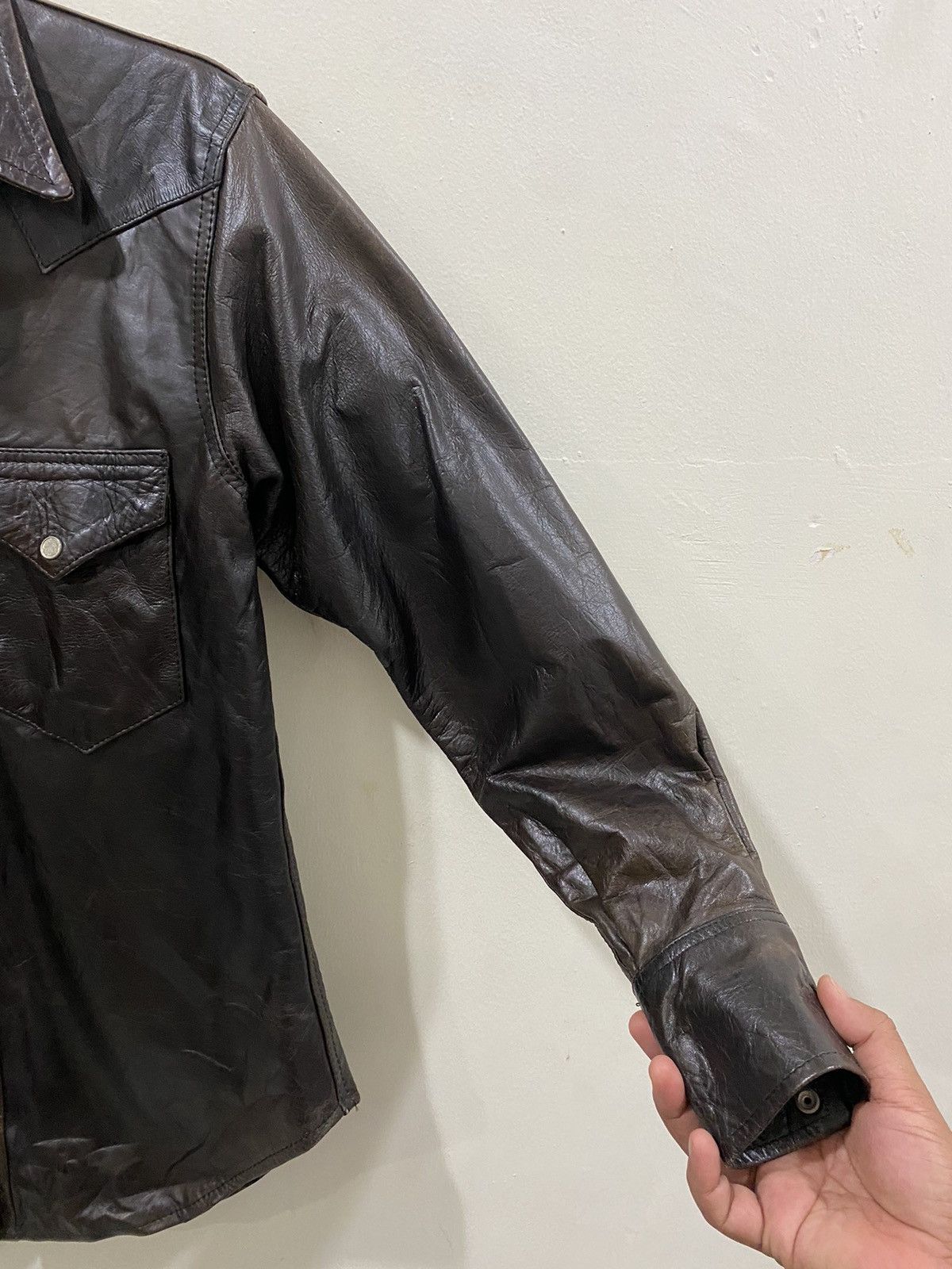 Japanese Brand 🔥Vintage🔥 BBH Leather Shirts Size US M / EU 48-50 / 2 - 4 Thumbnail