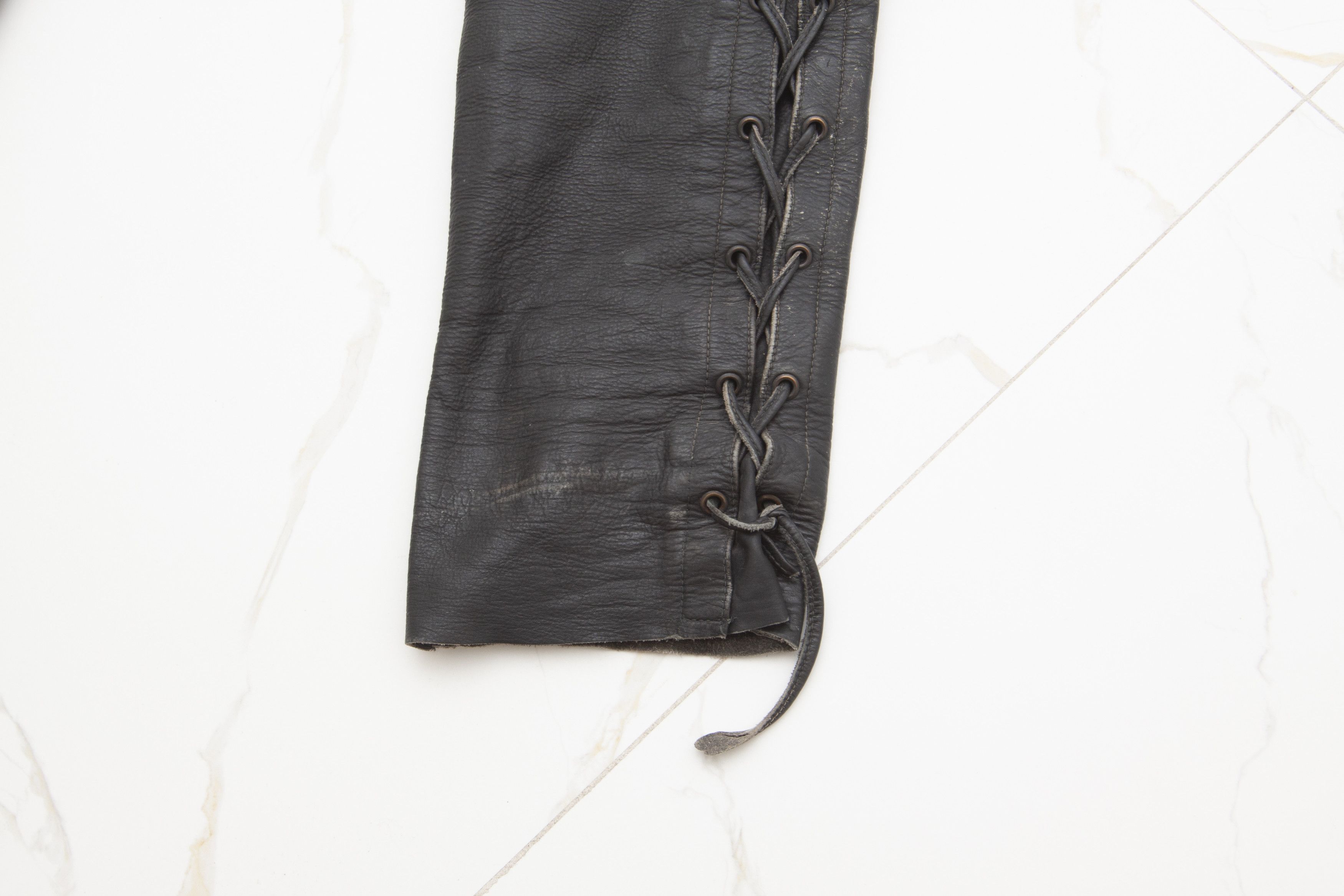 Leather × Vintage Vintage Leather Bondage Cowboy Pants Moto Trousers Y2K Size US 32 / EU 48 - 5 Thumbnail