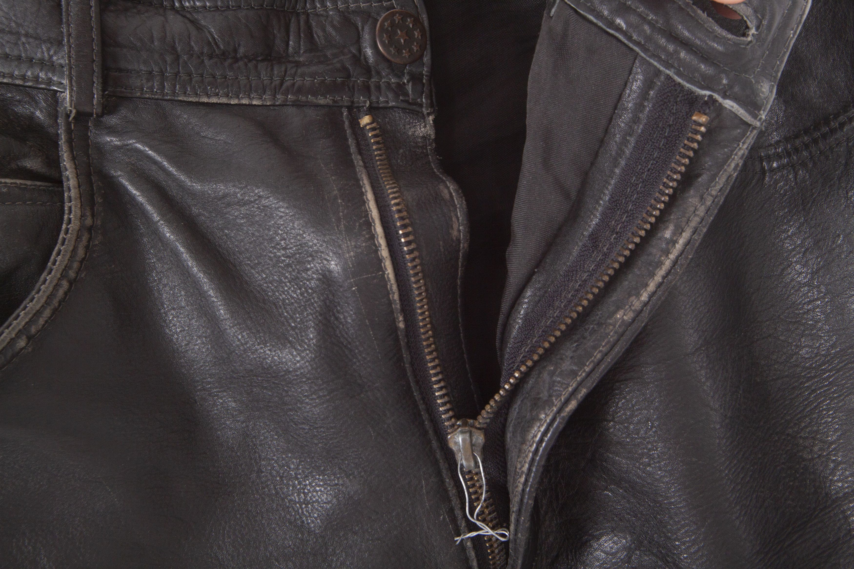 Leather × Vintage Vintage Leather Bondage Cowboy Pants Moto Trousers Y2K Size US 32 / EU 48 - 13 Thumbnail