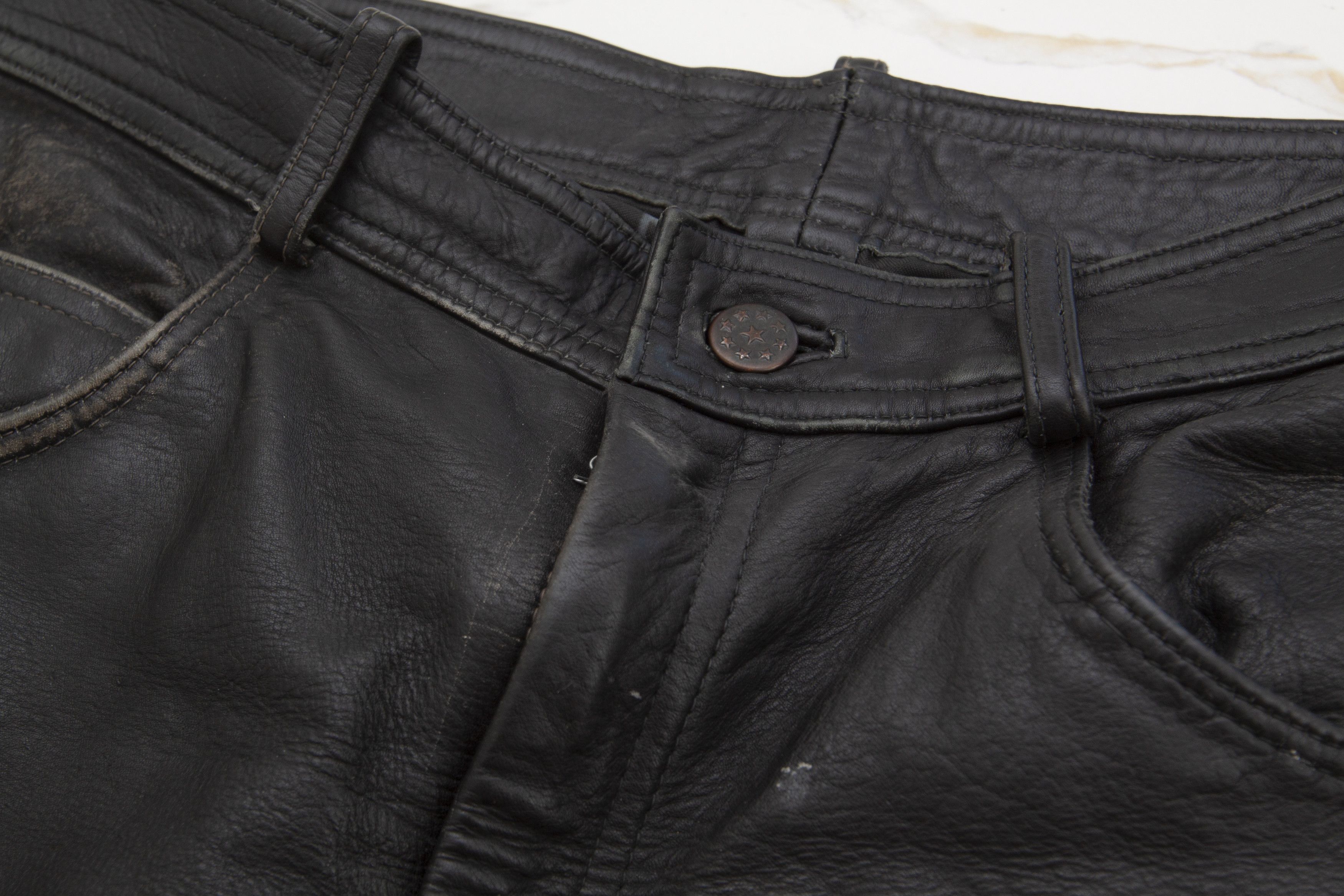 Leather × Vintage Vintage Leather Bondage Cowboy Pants Moto Trousers Y2K Size US 32 / EU 48 - 6 Thumbnail