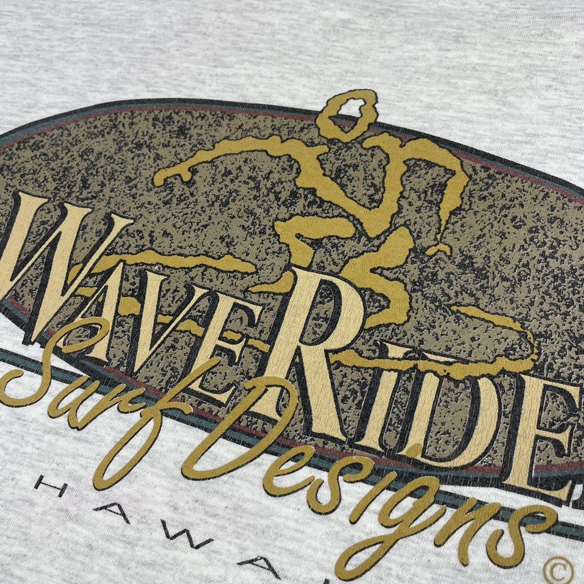 Tultex × Vintage Vintage Tultex Wave Rider Surf Design Hawaii T-shirt Size US XL / EU 56 / 4 - 7 Thumbnail
