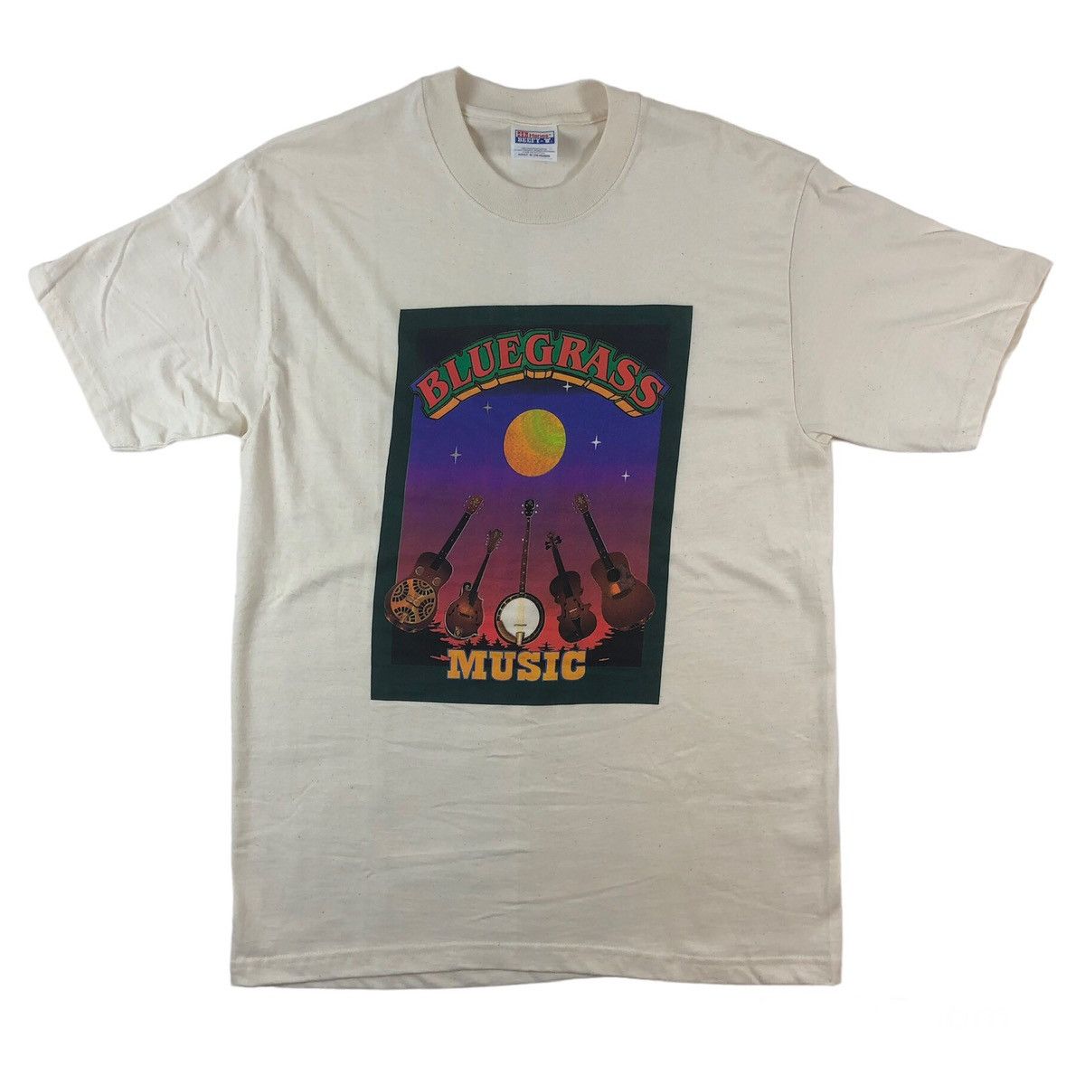 Hanes Vintage Bluegrass Music Festival Banjo Folk Country T-Shirt Size US M / EU 48-50 / 2 - 1 Thumbnail