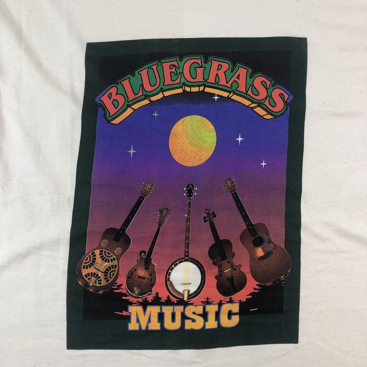 Hanes Vintage Bluegrass Music Festival Banjo Folk Country T-Shirt Size US M / EU 48-50 / 2 - 2 Thumbnail
