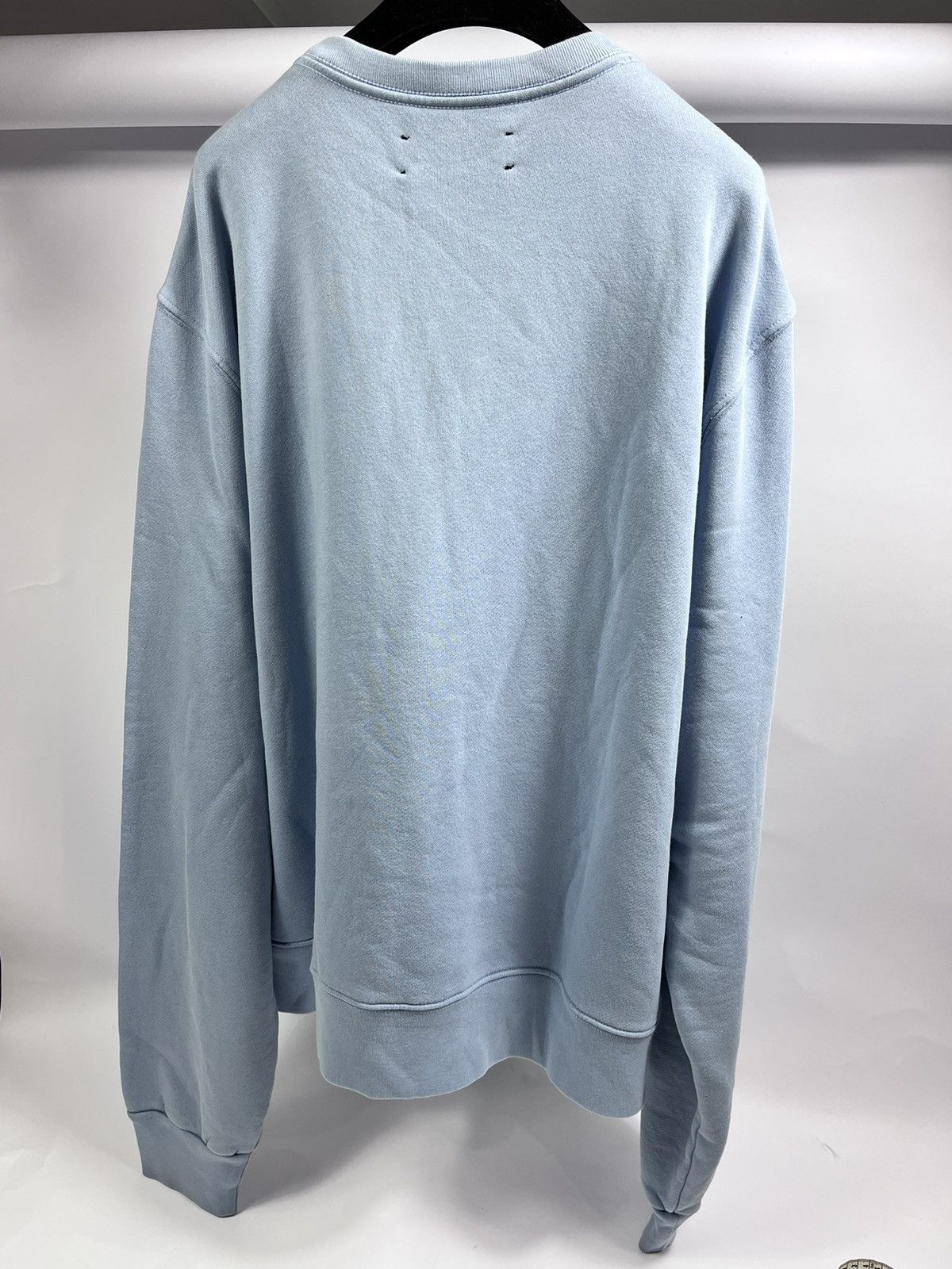 Amiri AMIRI BLUE LOGO COTTON OVERSIZED SWEATSHIRT Size US XL / EU 56 / 4 - 2 Thumbnail