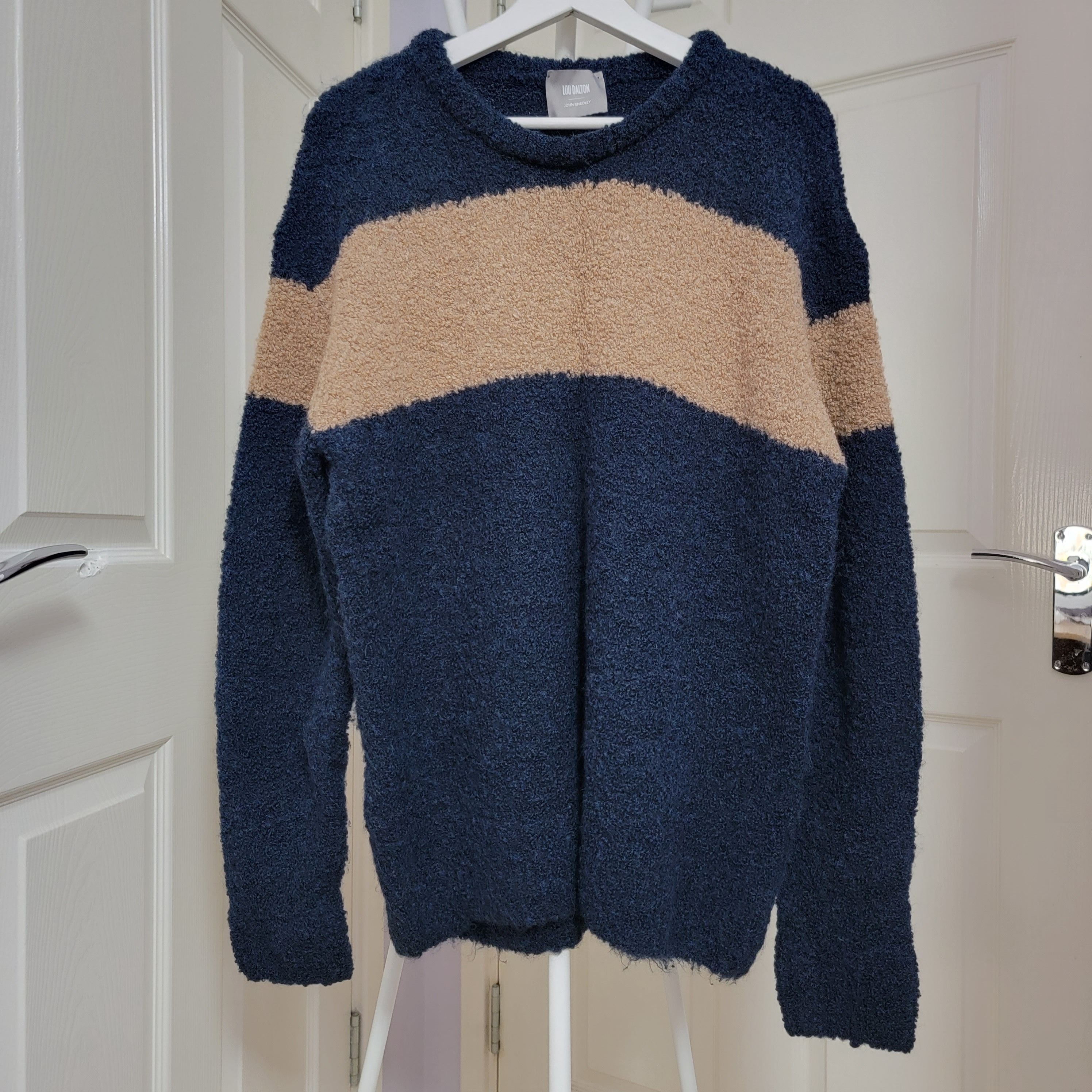 LOU DALTON X JOHN SMEDLEY Chest Striped Sweater