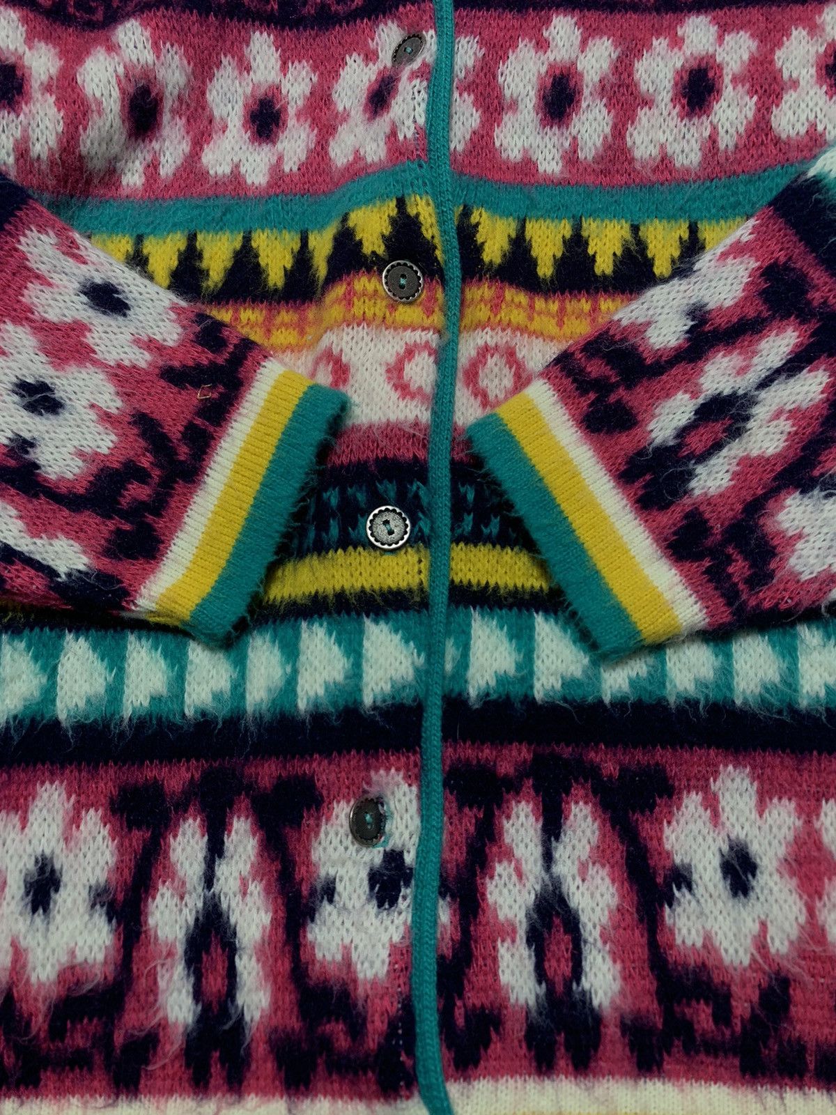 Other Vintage 90s Art knitwear sweater hippie style Japanese L Size L / US 10 / IT 46 - 2 Thumbnail