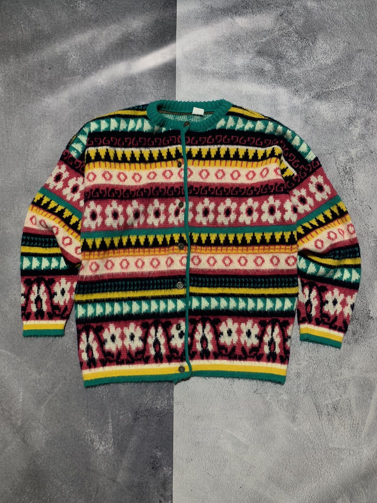 Other Vintage 90s Art knitwear sweater hippie style Japanese L Size L / US 10 / IT 46 - 1 Thumbnail