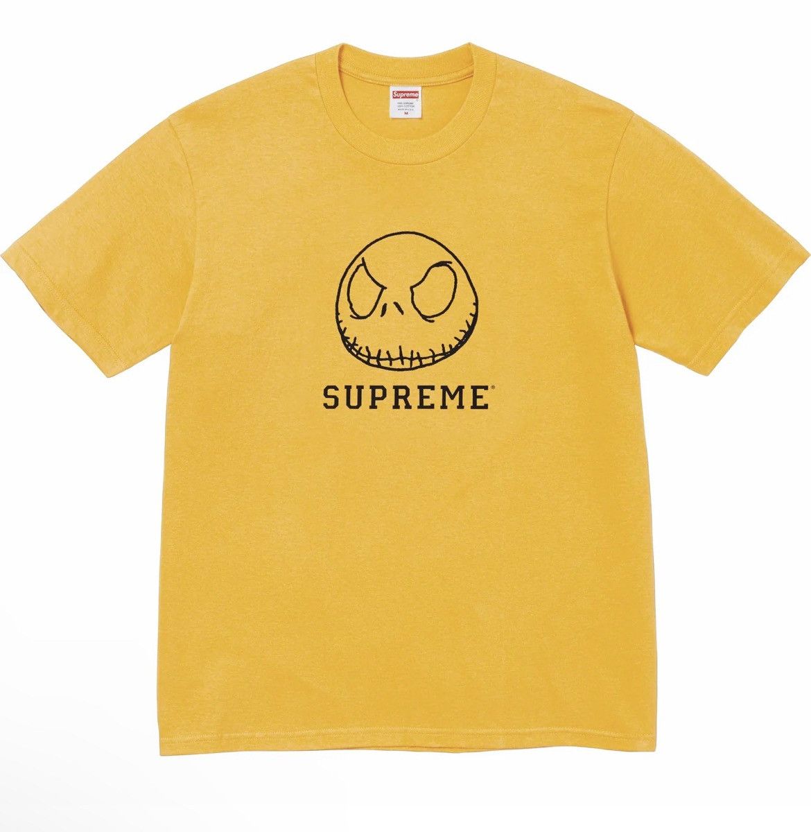 Supreme Supreme Skeleton Tee Large Mustard Yellow Grailed