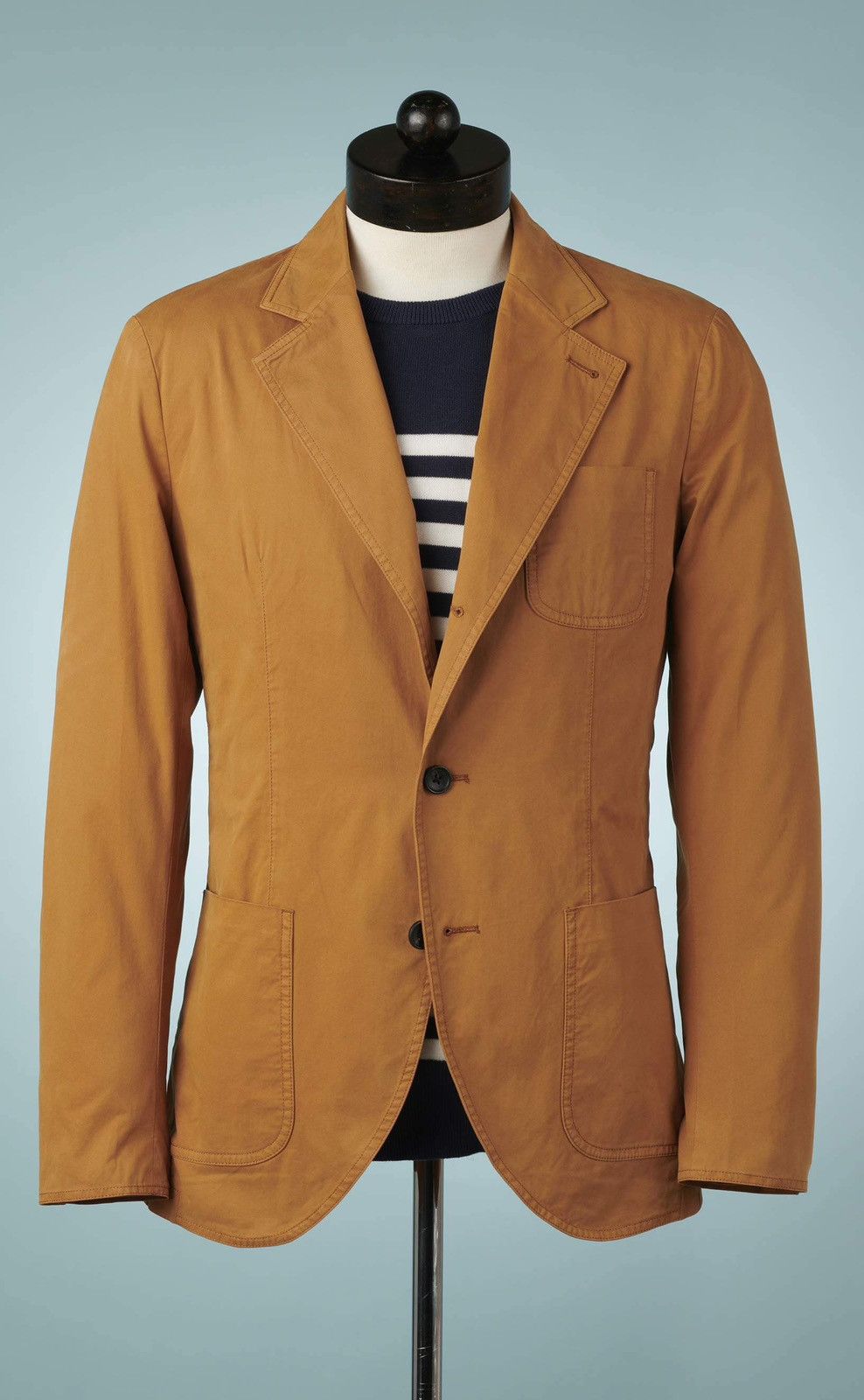 Spier & Mackay Garment-dyed unstructured khaki cotton sport coat Size 36R - 3 Thumbnail