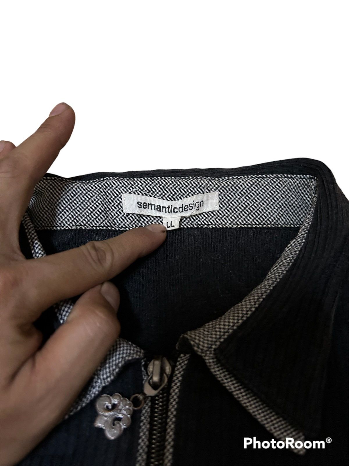 Beauty Beast × Designer CROSS💥SEMANTICS DESIGN CROSS LOGO ZIPPER‼️ Size US L / EU 52-54 / 3 - 6 Thumbnail