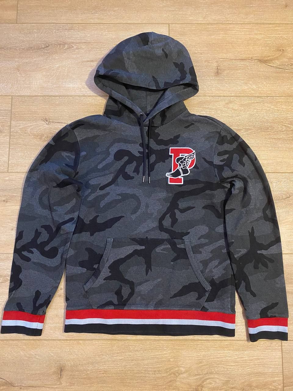 image of Ralph Laurent P Wing Hoodie in Grey, Men's (Size Large)