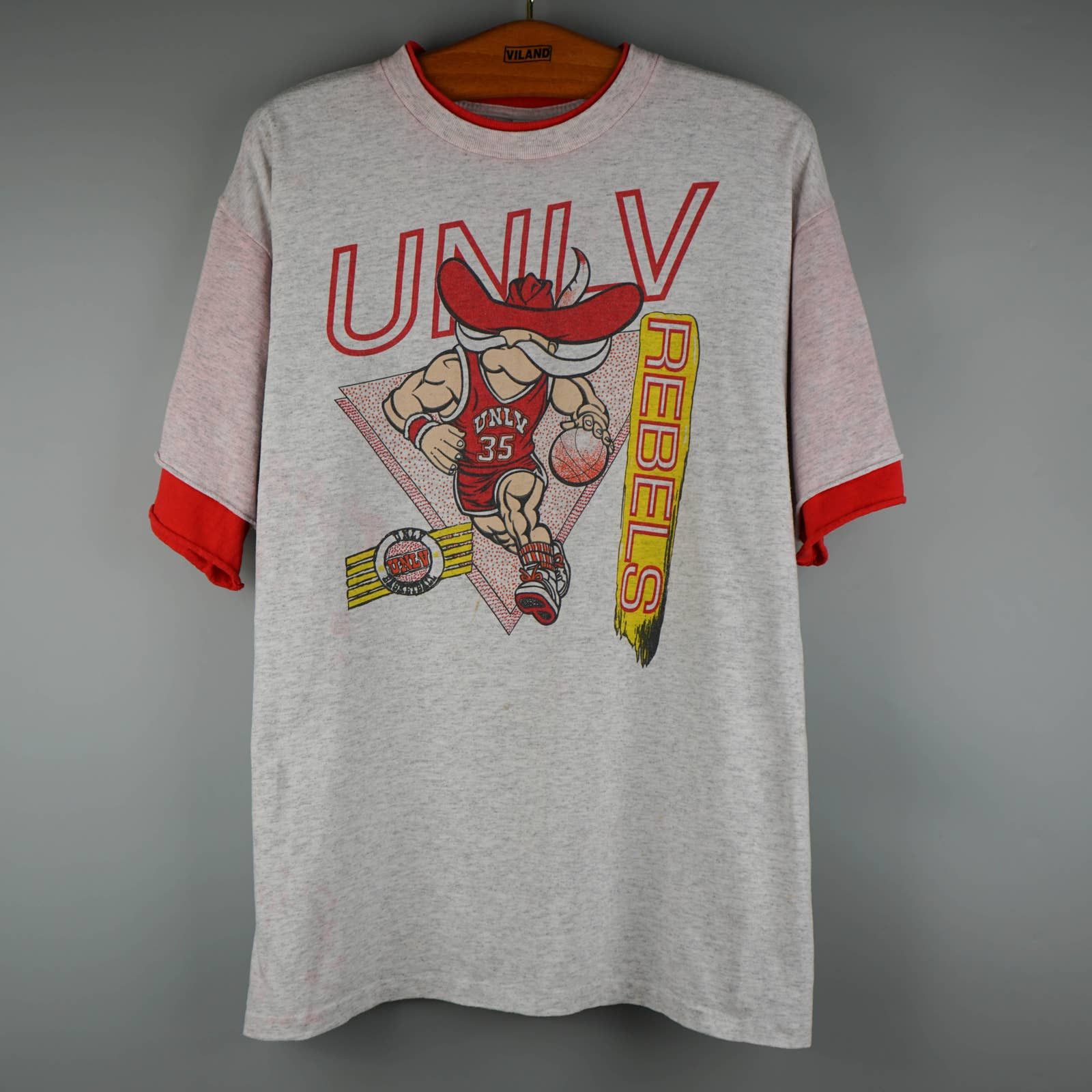 NBA × Vintage 1990s UNLV Rebels Basketball t-shirt Size US XL / EU 56 / 4 - 1 Thumbnail