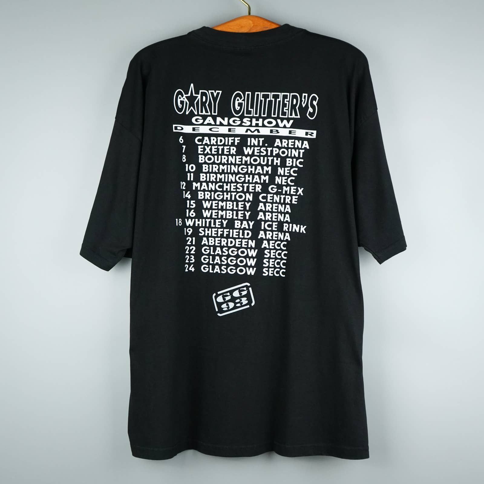 Band Tees × Vintage 1992 Gary Glitter t shirt 92 tour Size US XL / EU 56 / 4 - 4 Thumbnail