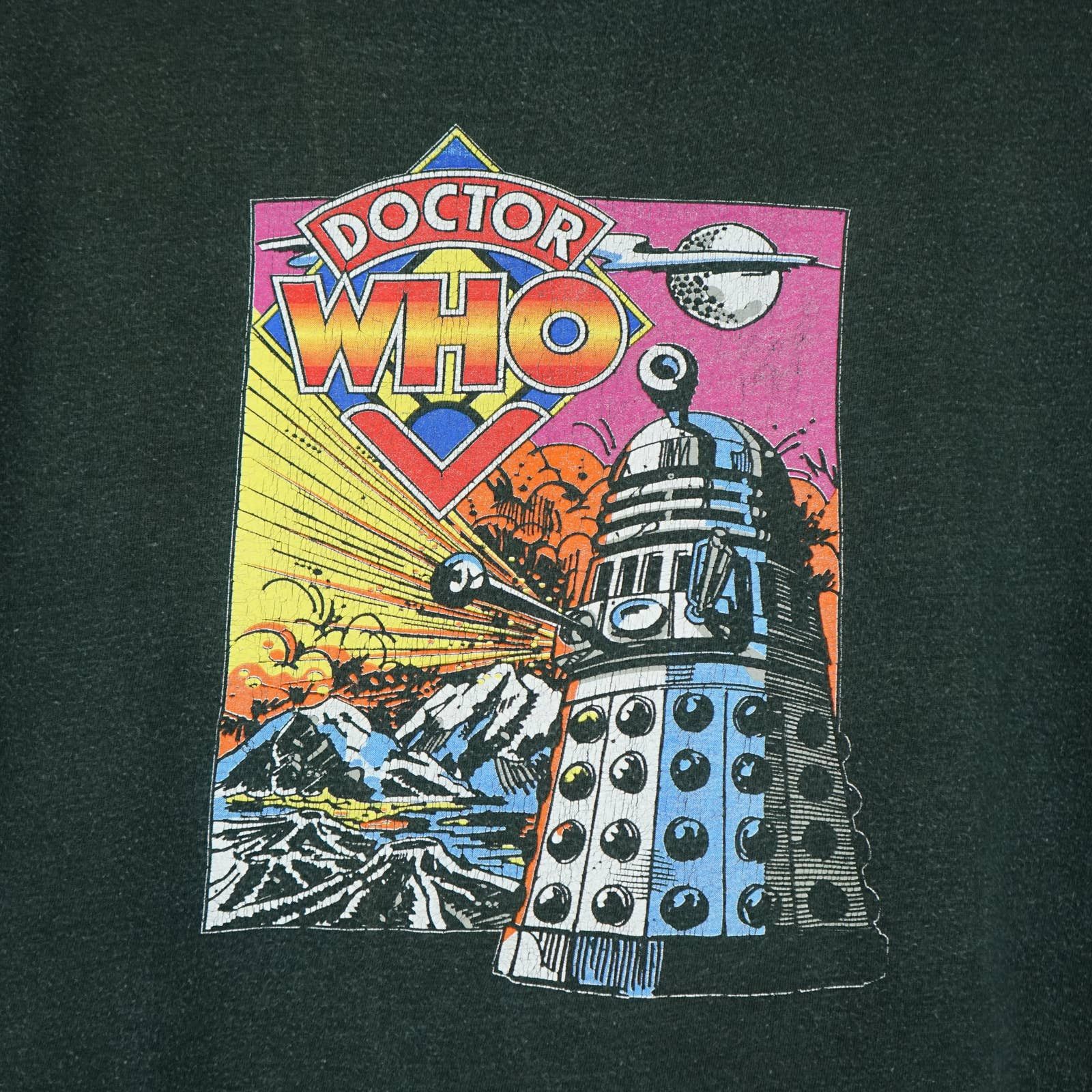 Vintage 1980 Doctor Who t-shirt Size US XL / EU 56 / 4 - 2 Thumbnail