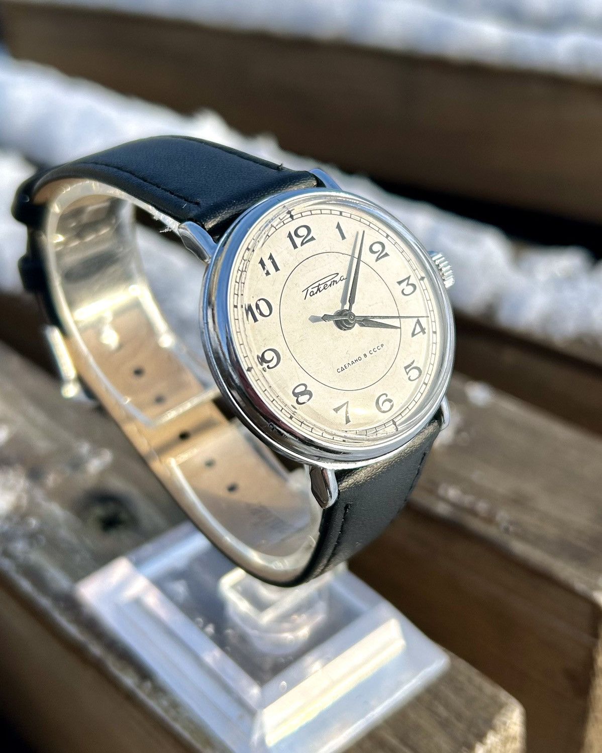 Vintage Vintage Soviet Raketa Watch Mechanical Wristwatch USSR 1980s Size ONE SIZE - 9 Thumbnail