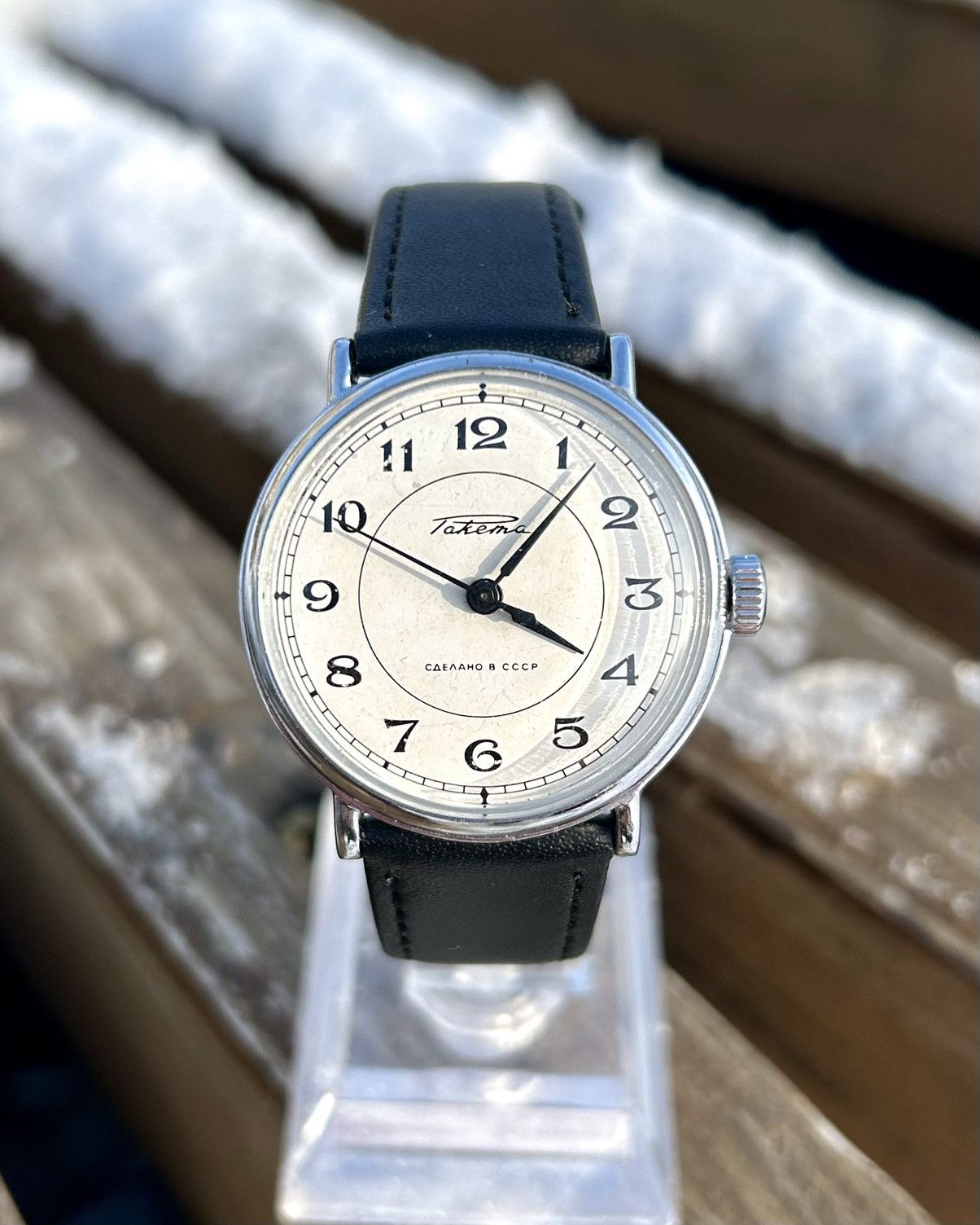 Vintage Vintage Soviet Raketa Watch Mechanical Wristwatch USSR 1980s Size ONE SIZE - 2 Thumbnail