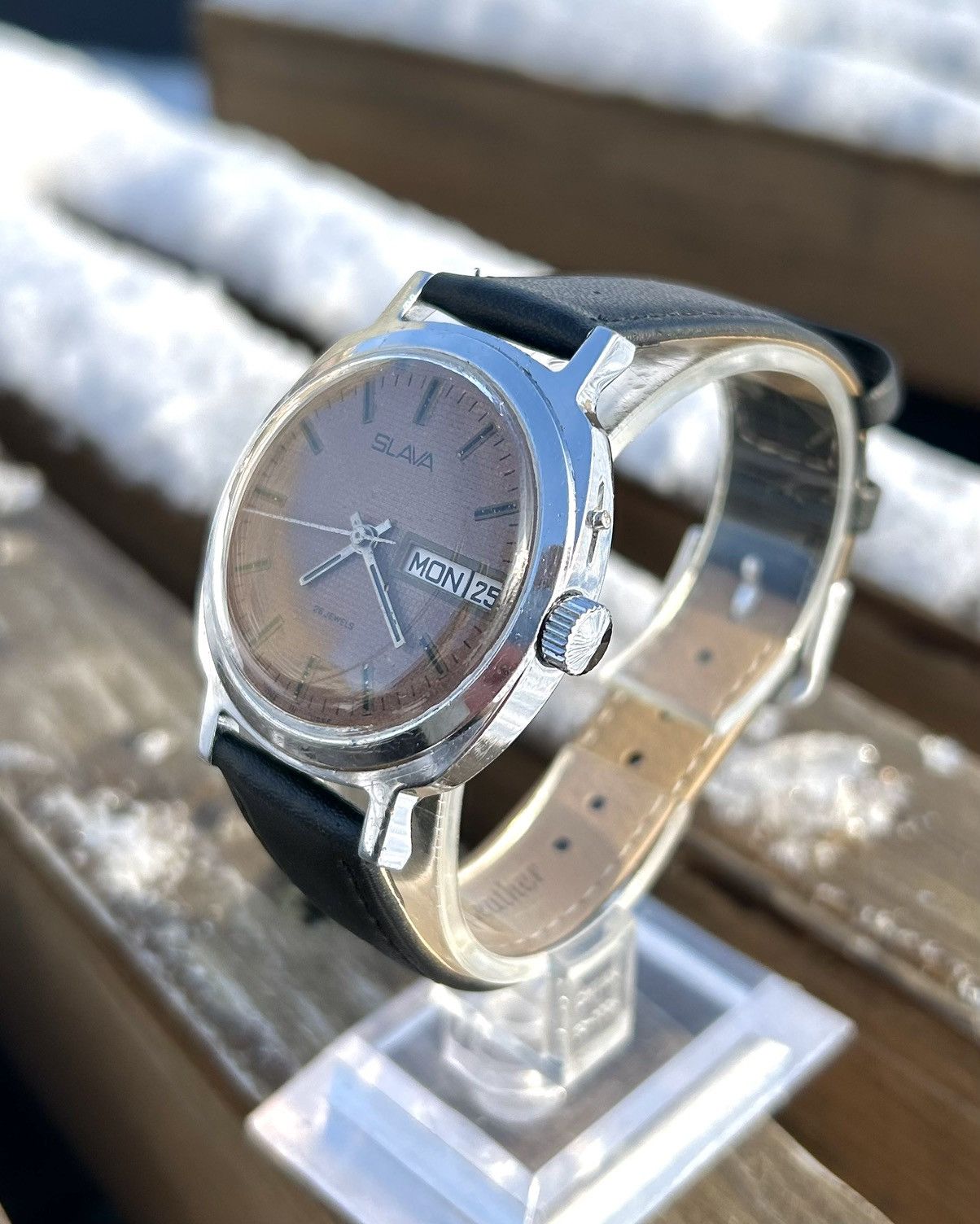Other Vintage Soviet Watch Slava USSR Mechanical Wristwatch 1980s Size ONE SIZE - 4 Thumbnail
