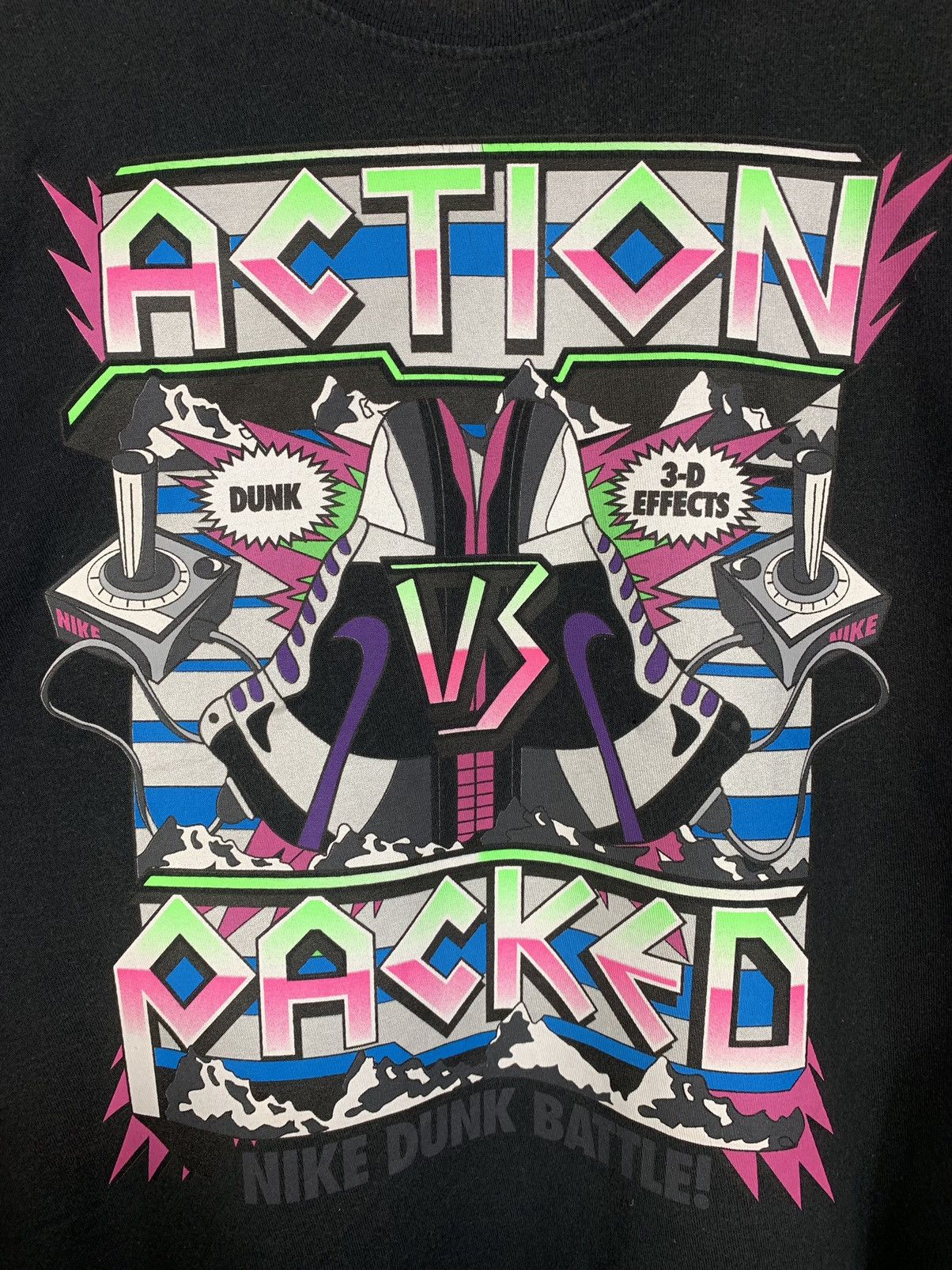 Nike × Vintage Nike DUNK Battle Washed Rare Tee Shirt Oversize Size US XXL / EU 58 / 5 - 3 Thumbnail